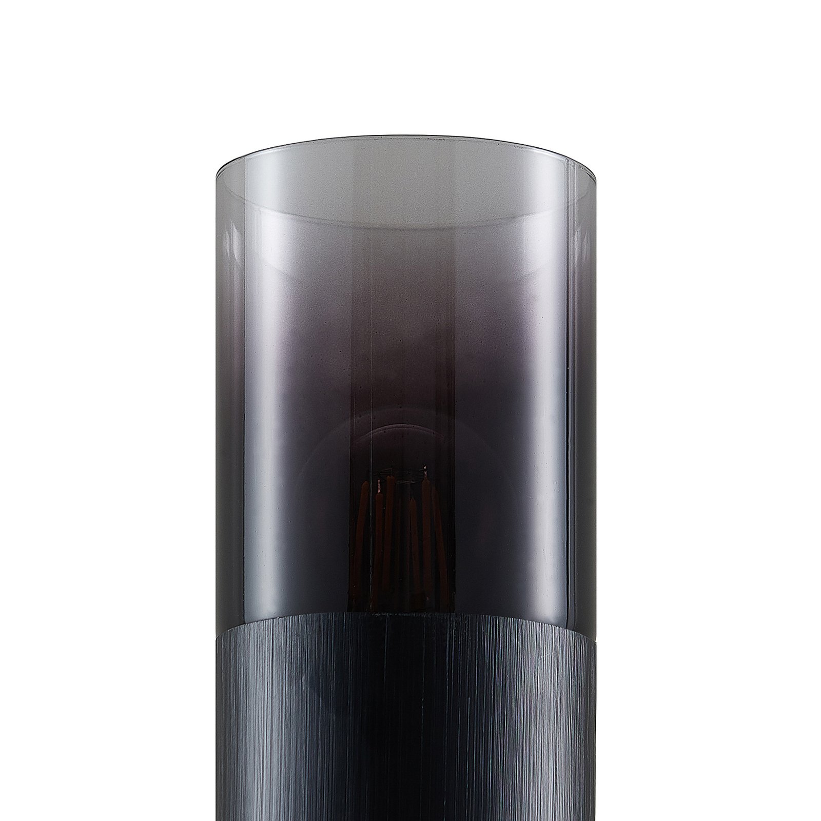 Lindby Berral bordlampe, røykglass, sylinder
