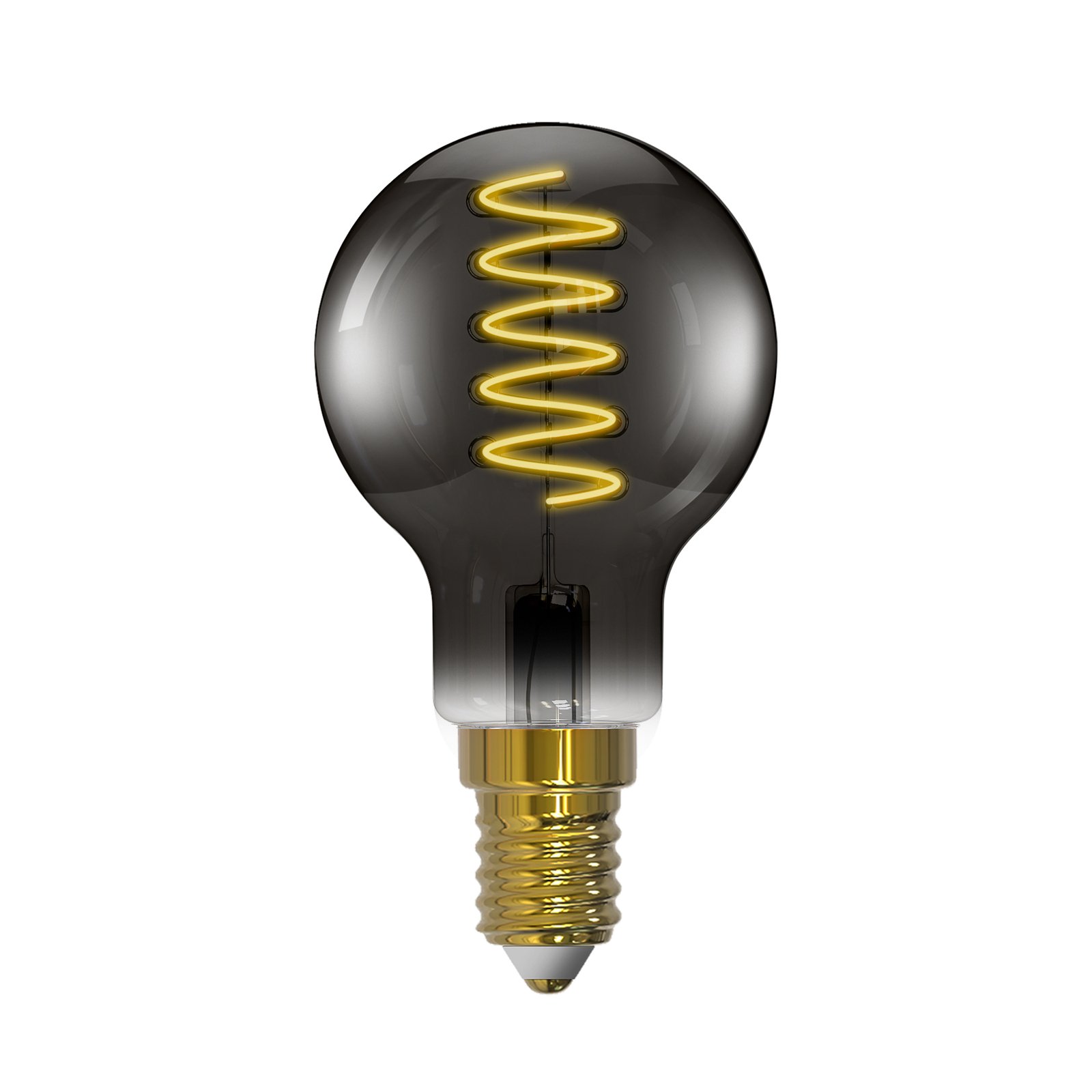 Arcchio bombilla LED con filamento, E14, 4,9 W, gris ahumado