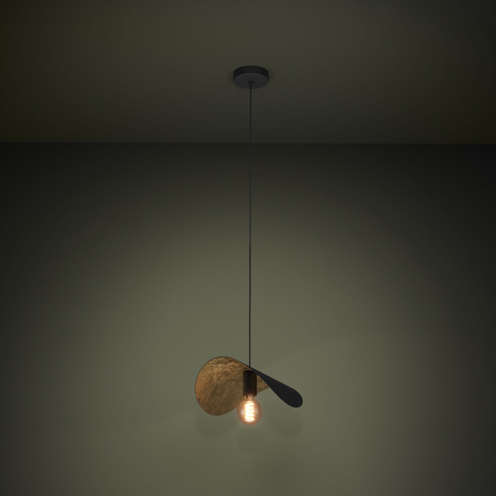 EGLO Stars Of Light Lampă suspendată Saceda L. 41cm negru/auriu - Camera de zi / sufragerie - Modern - negru auriu - Metal