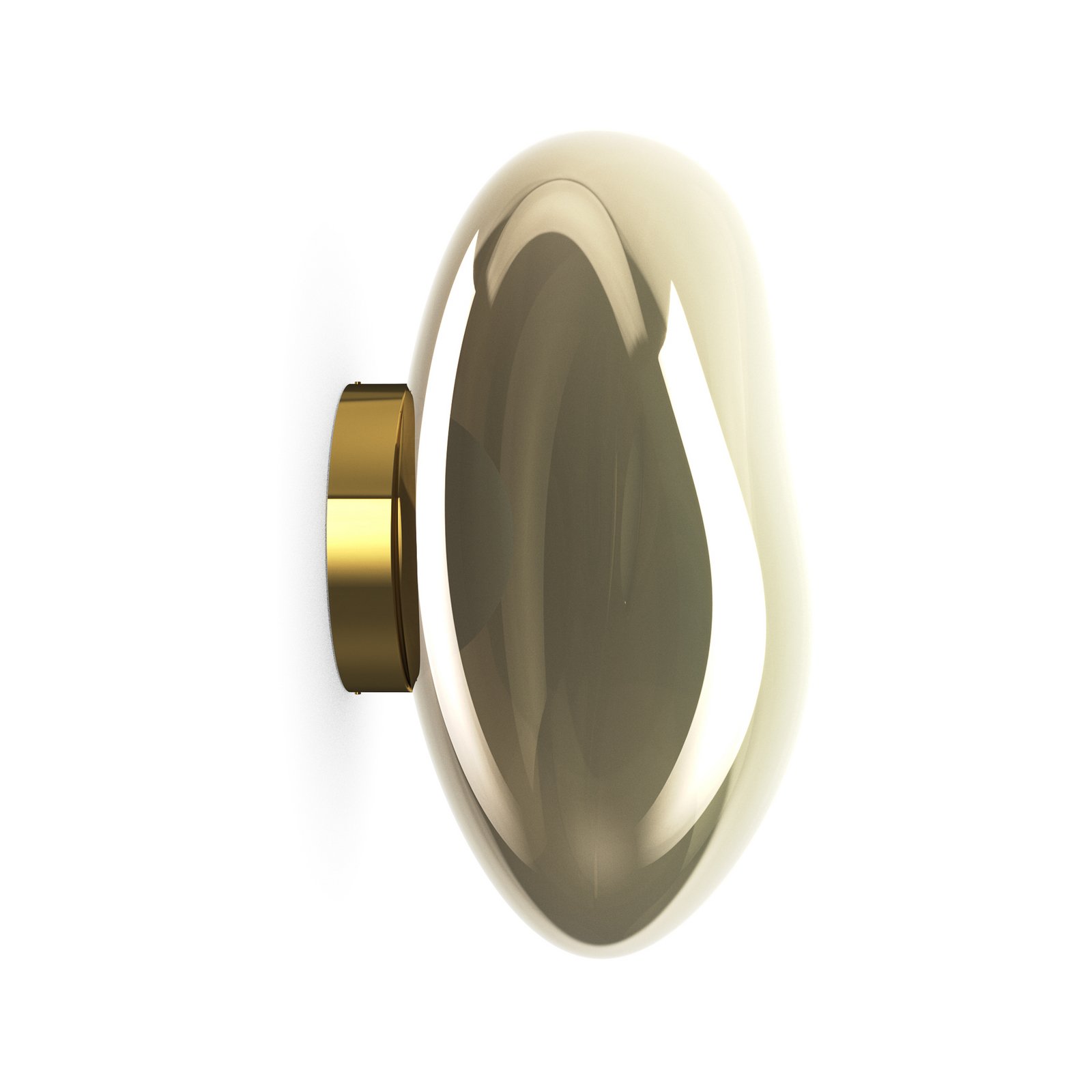 Tom Dixon LED-Wandlampe Melt, Ø 50 cm, bronzefarben