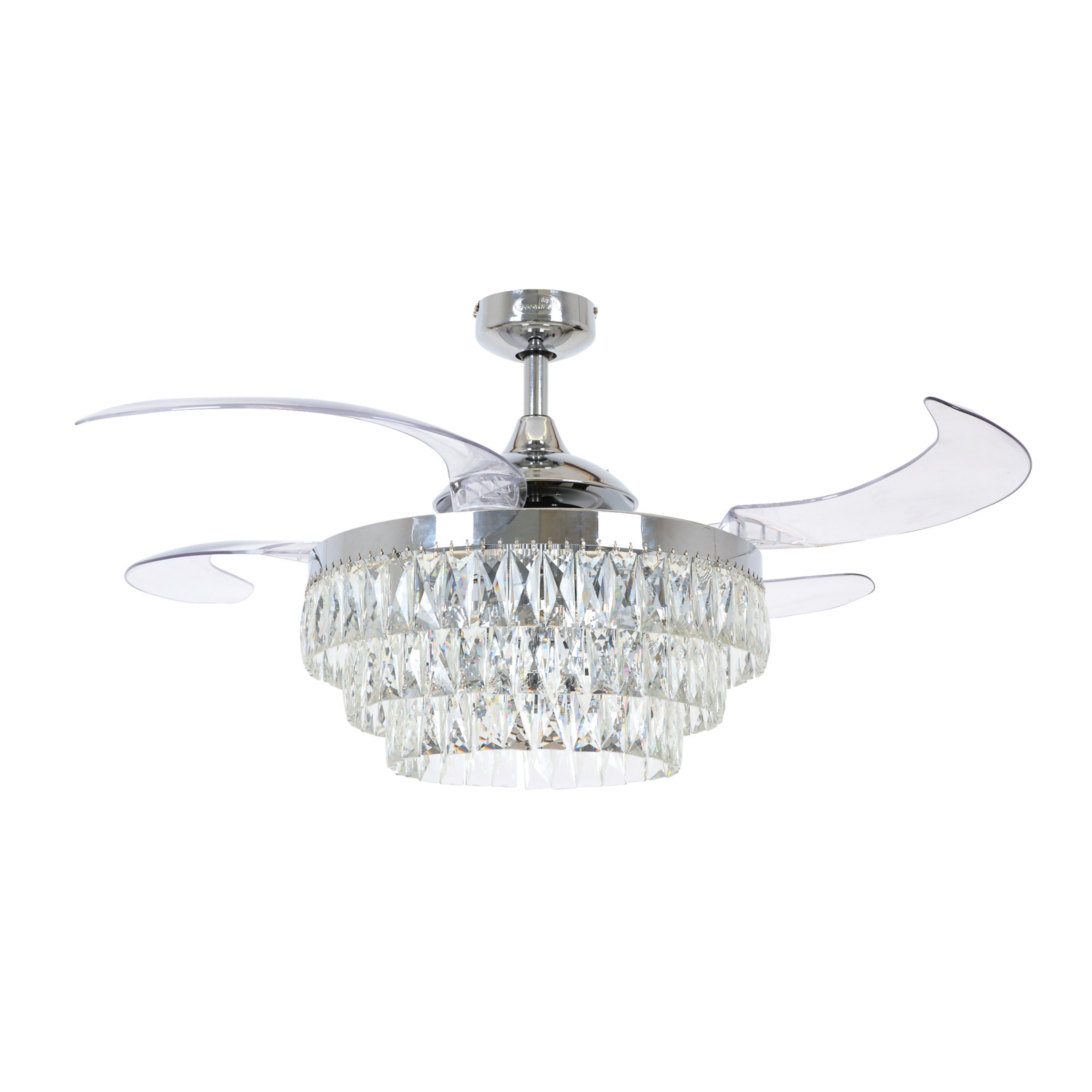 Fanaway Veil Deckenventilator mit Licht chrom leise - Beacon