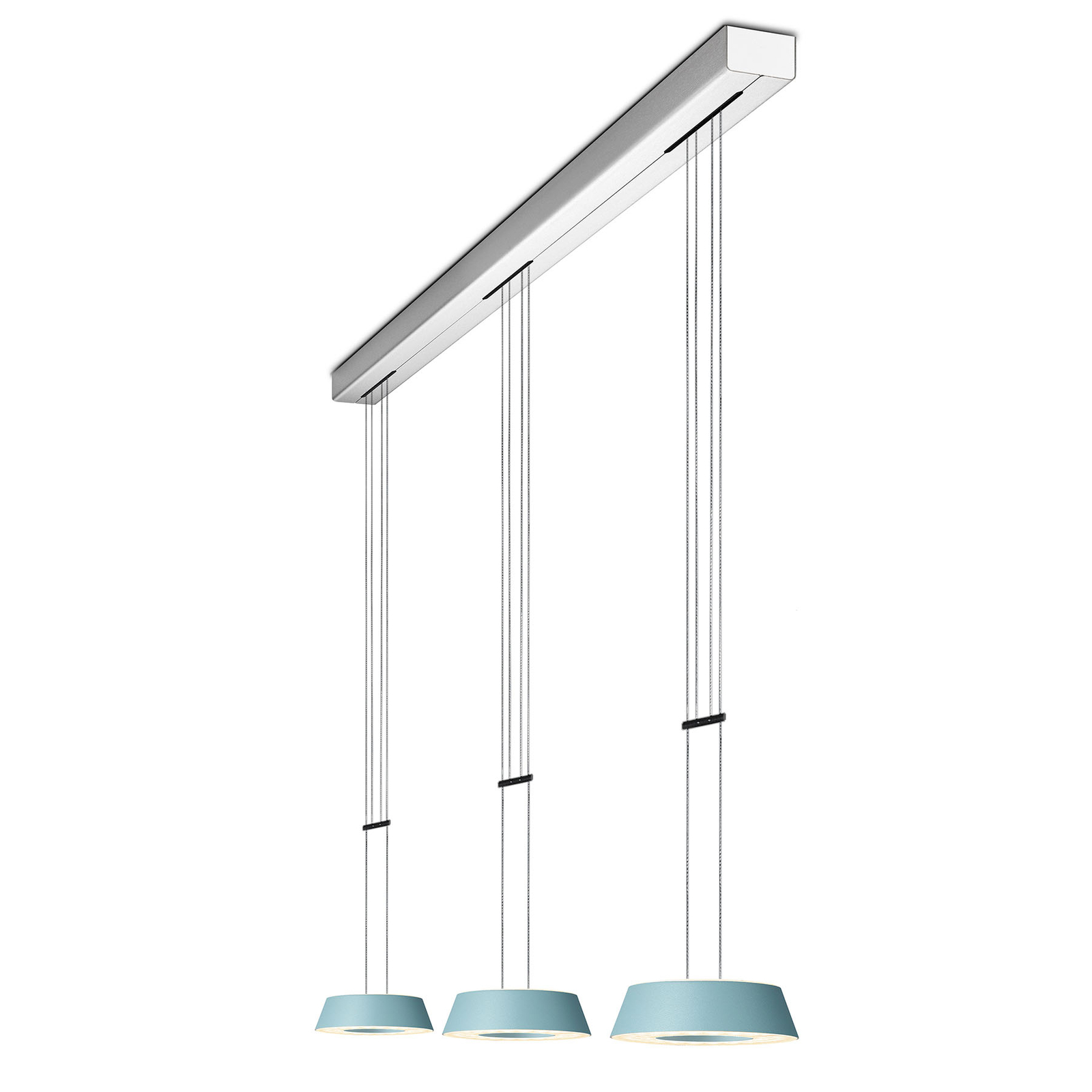 Candeeiro suspenso LED Glance 3 luzes com controlo por gestos