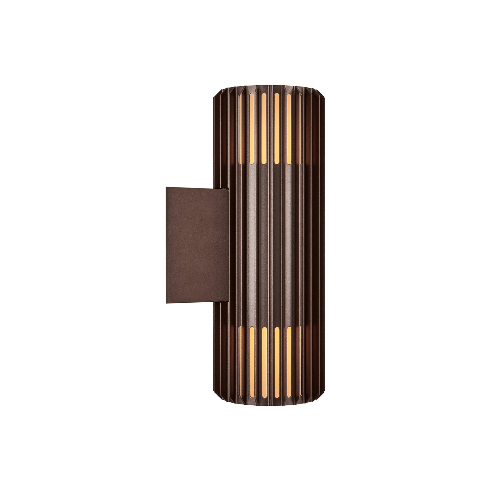Aludra Double Kültéri Fali Lámpa Seaside Metallic Brown - Nordlux