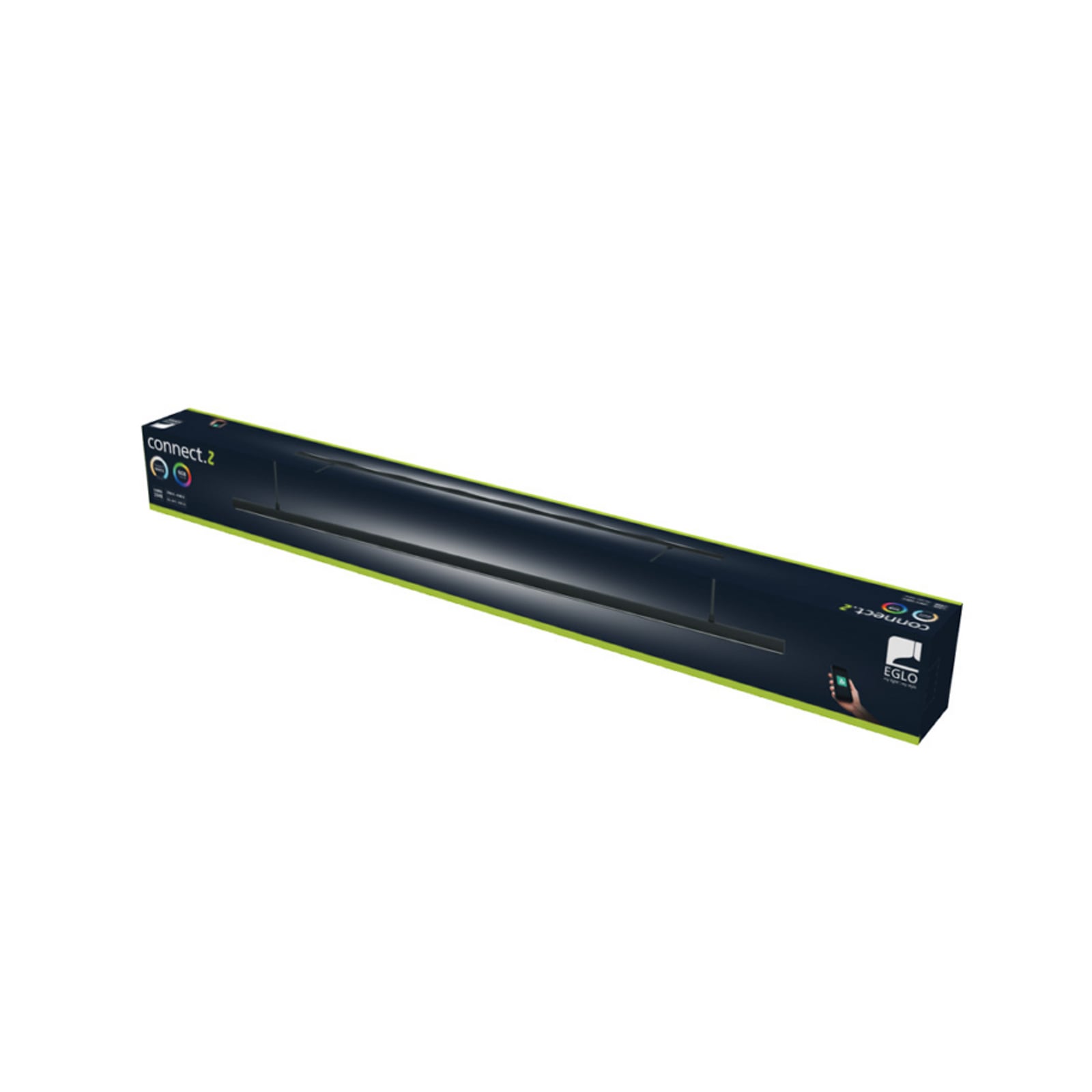 Suspension LED EGLO connect FLATRON-Z, 101 cm, noire
