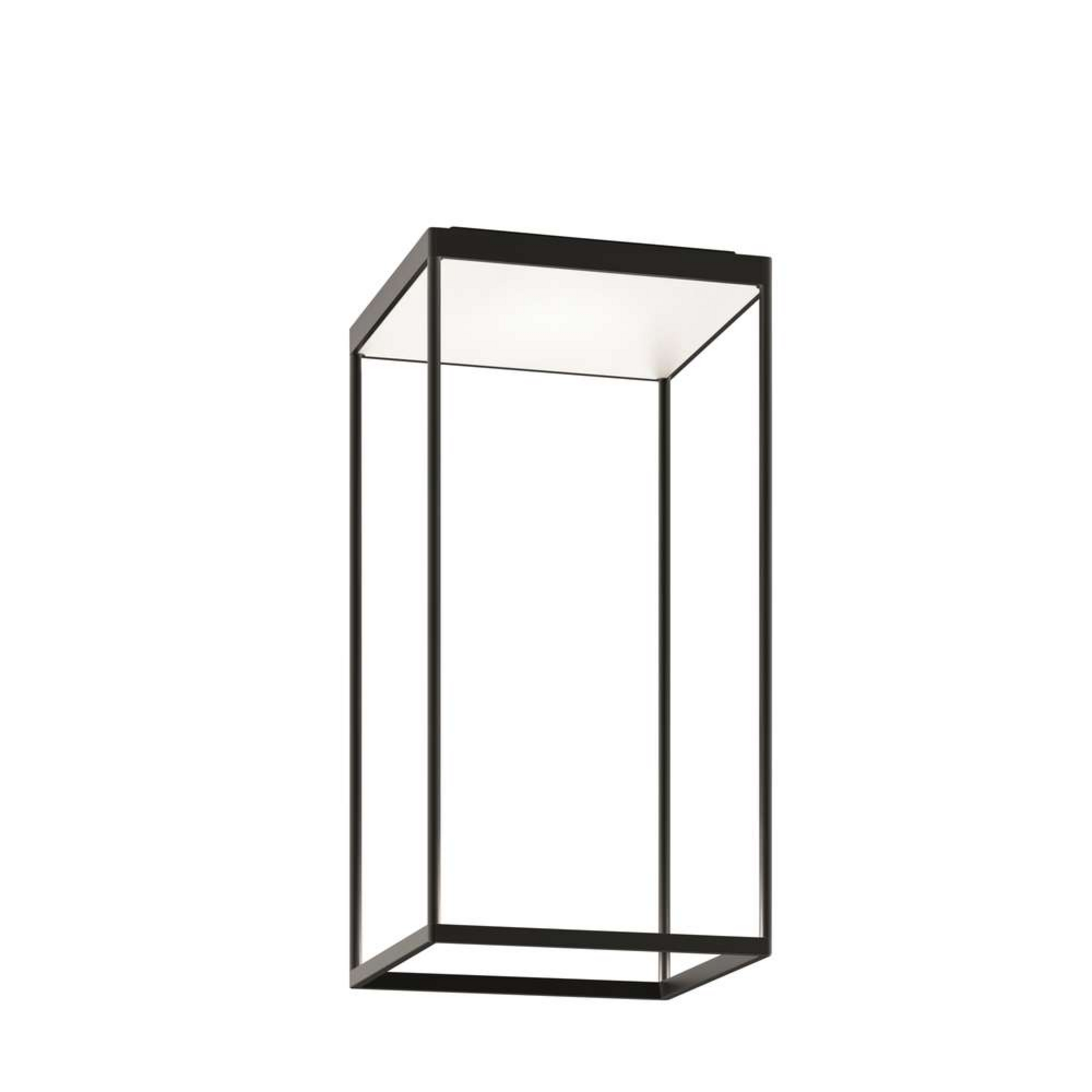 Reflex 2 Candeeiro de teto LED branco/preto 65 cm, Serien.lighting