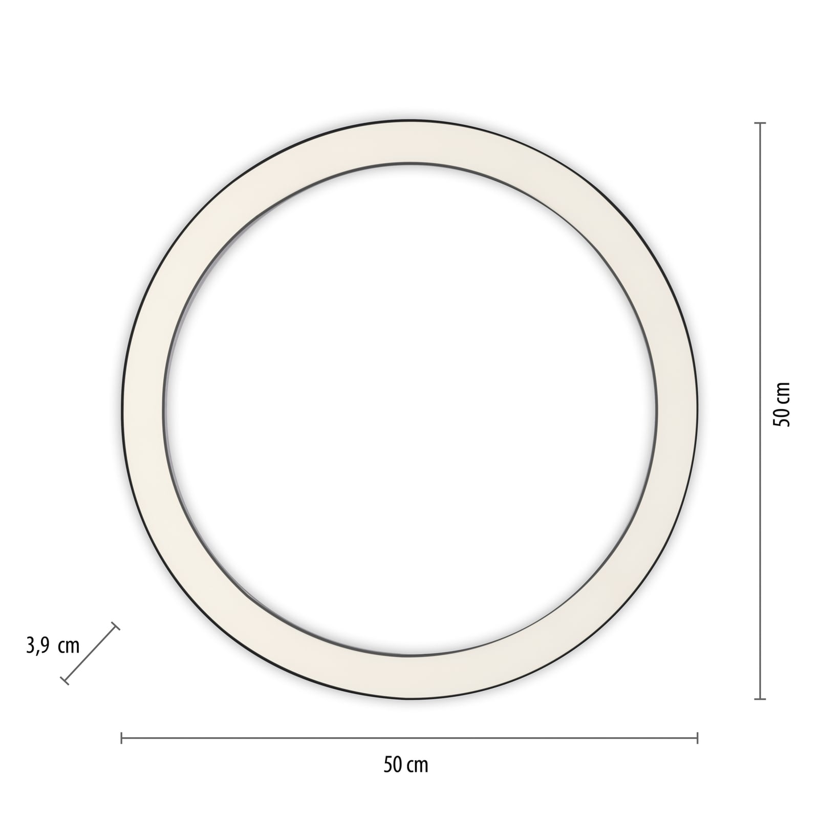 Plafonnier LED Lines Round, graphite, Ø 50 cm, CCT - PURE Plafonnier LED Lines Round, graphite, Ø 50 cm, CCT - PURE