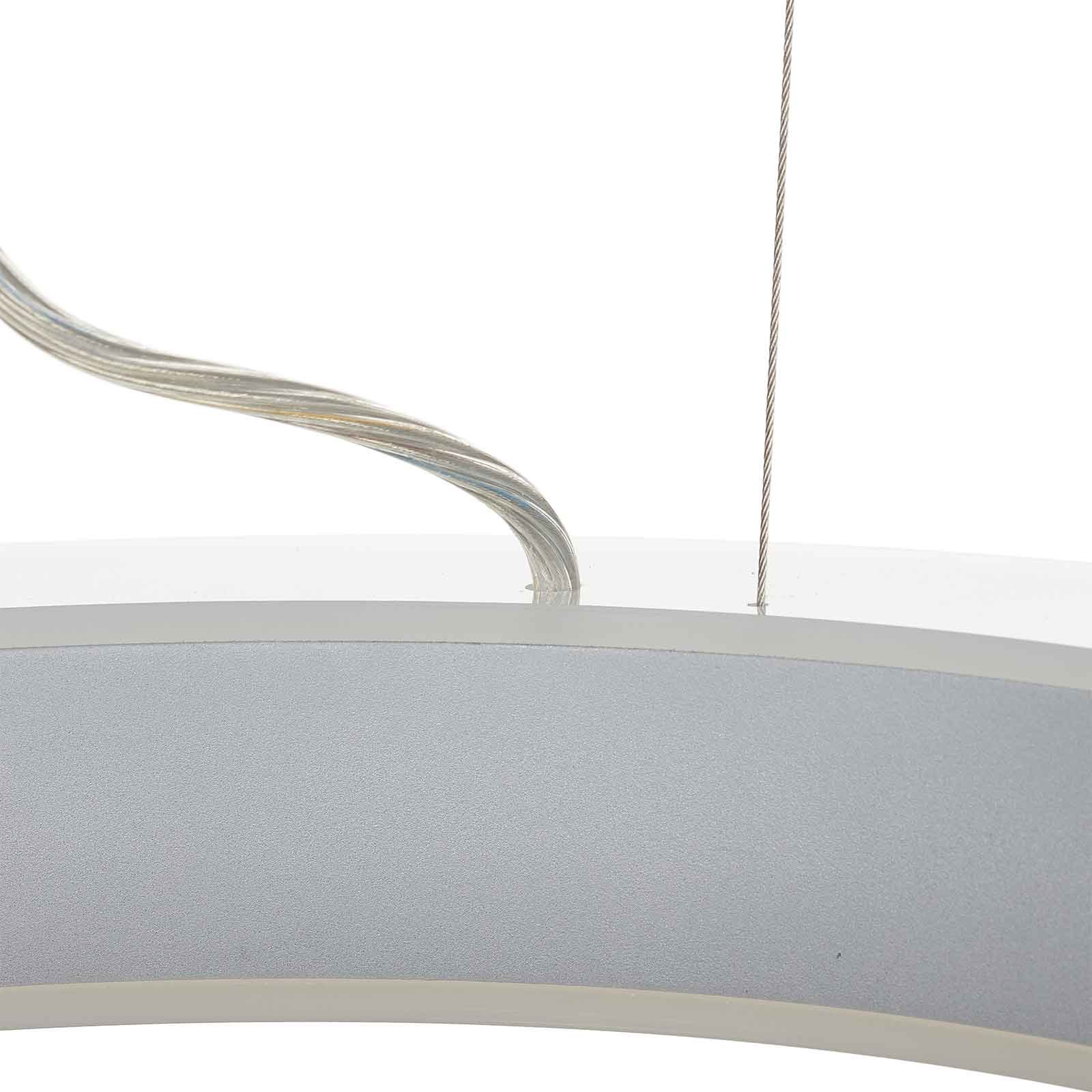 Arcchio Pietro LED pendant light silver Ø50cm