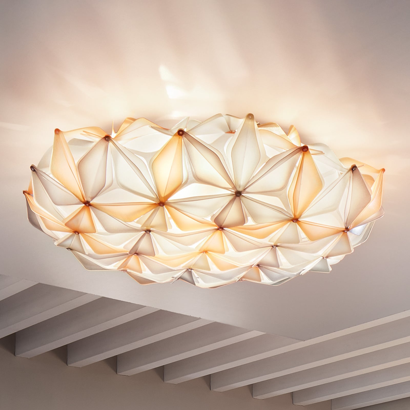 La Vie L Deckenleuchte, Breite 71cm, amber - Slamp