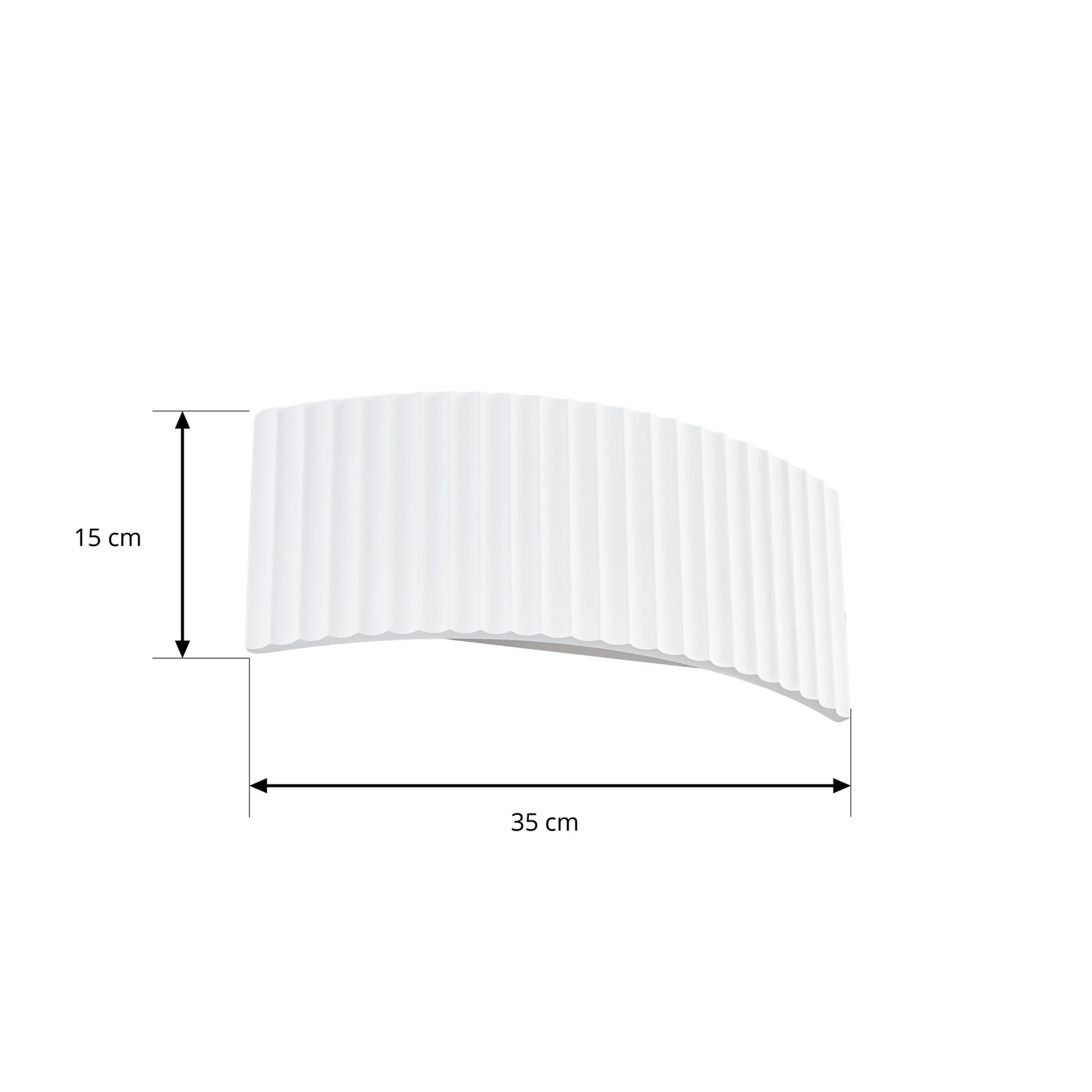 Naike wall light, white, ribbed finish, plaster, 15 cm – Lindby Naike wall light, white, ribbed finish, plaster, 15 cm – Lindby