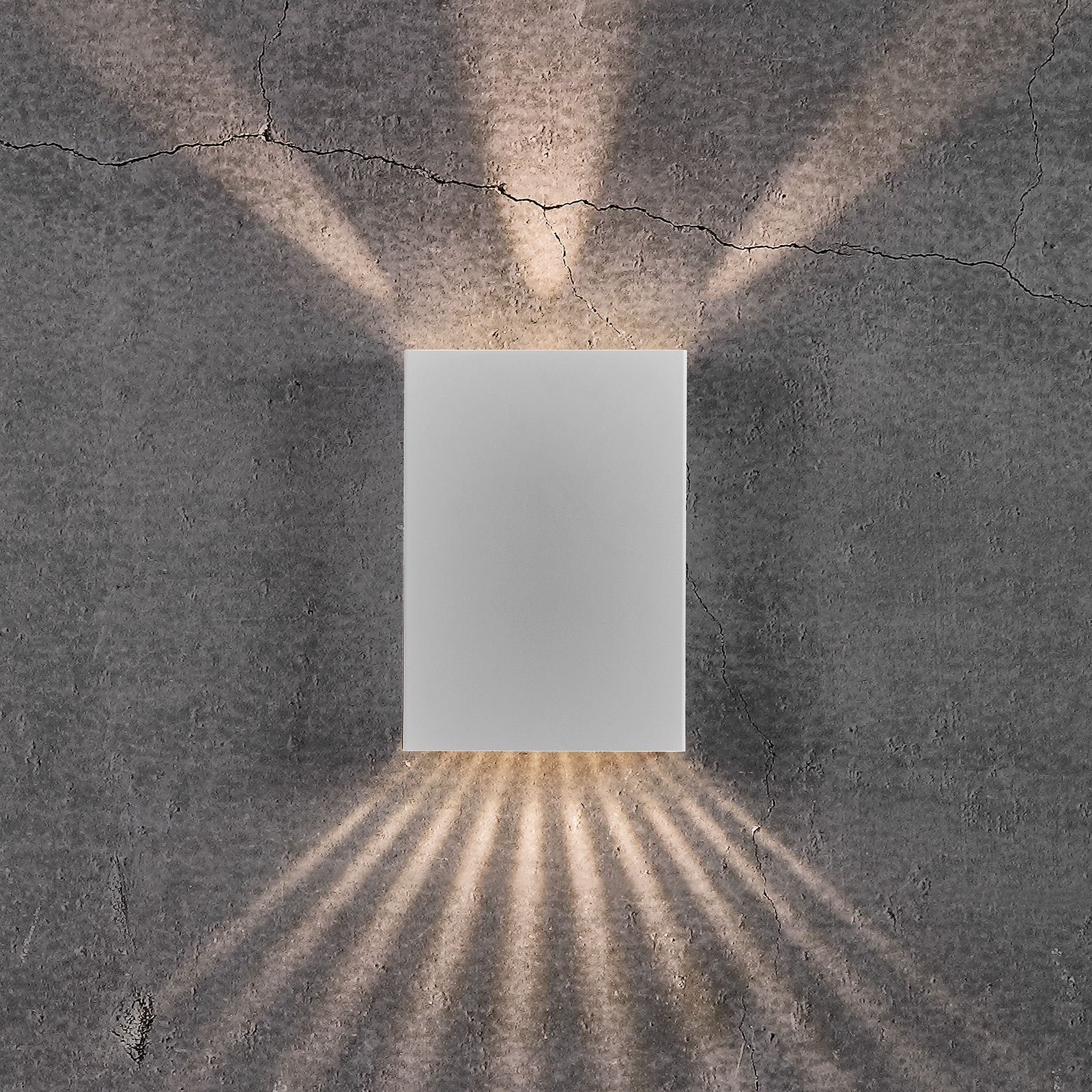 LED-Außenwandleuchte Fold, up / down, 15 x 21 cm