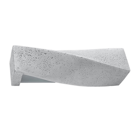 Wandleuchte Turn aus Beton, up/down, grau