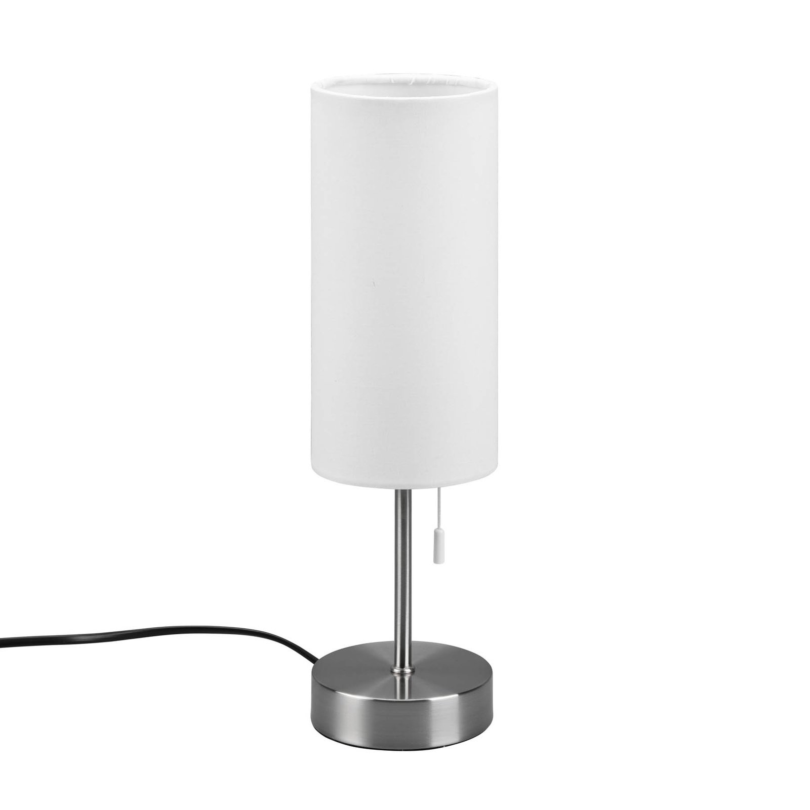 Jaro bordlampe med USB-port, hvid/nikkel