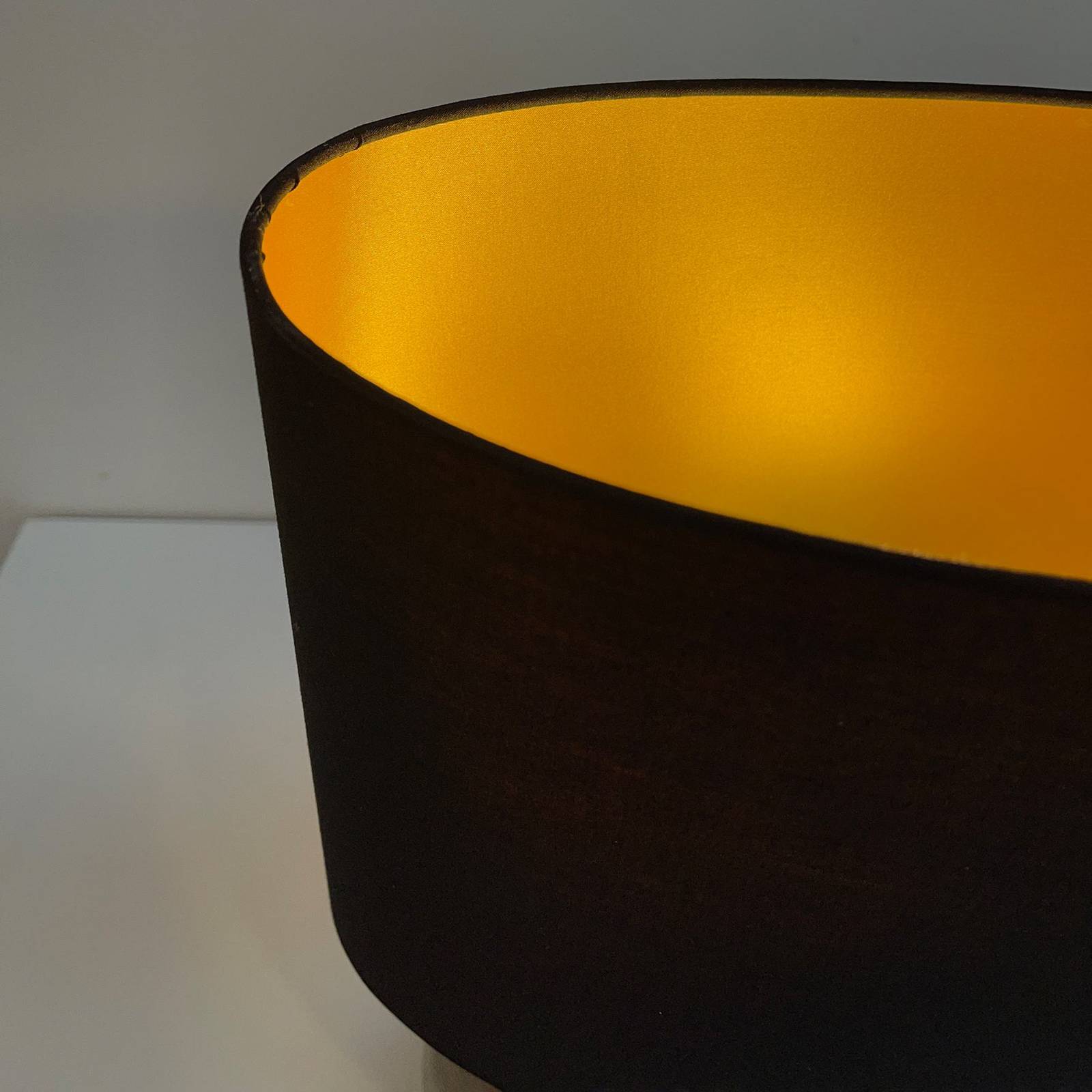 Lampa stołowa Foro, brąz/czarny, wysokość 39 cm