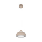 Hanglamp Tilos, beige, Ø 30 cm, metaal/glas, E27