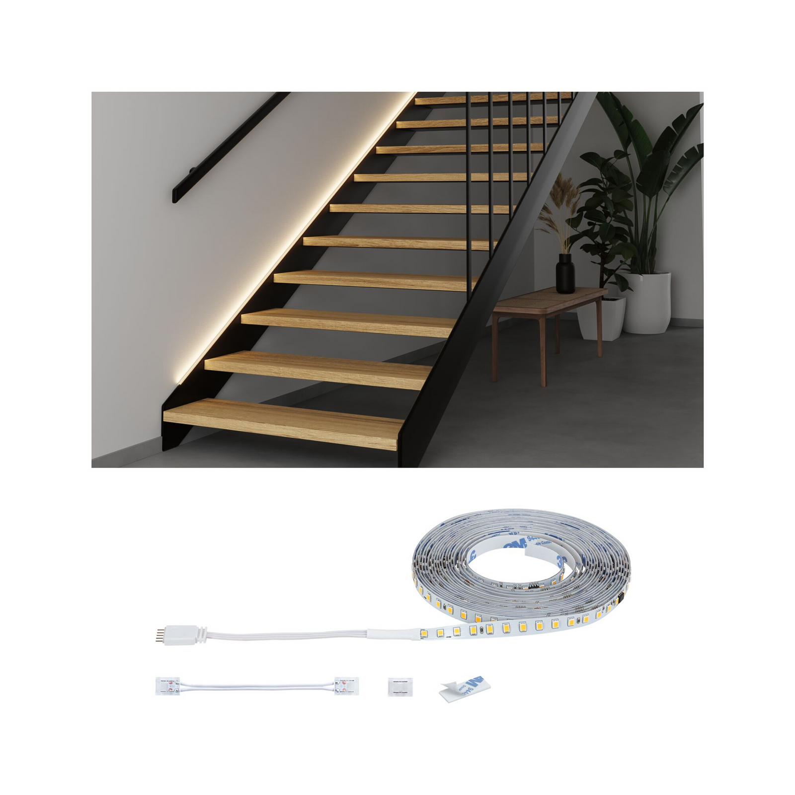 Paulmann – predĺženie LED pásika MaxLED Stair, 5 m, 2 700 K
