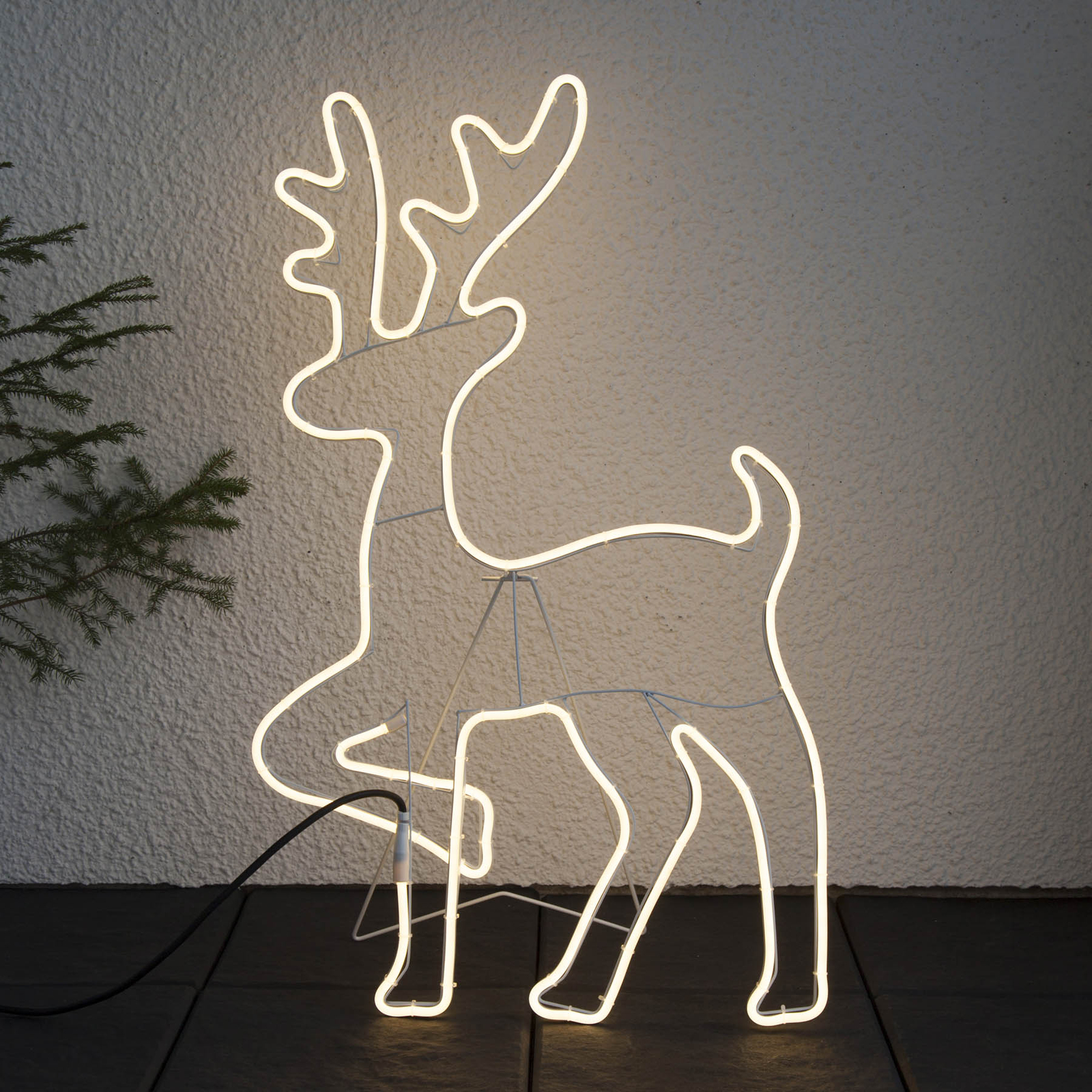 Figurine déco NeoLED silhouette de renne