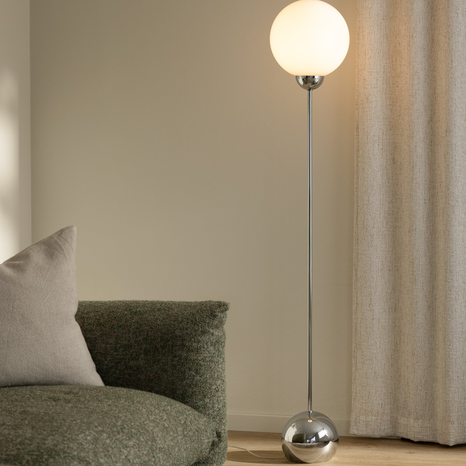 Ripley Stehleuchte chrom Glas 144 cm - Globen Lighting Ripley Stehleuchte chrom Glas 144 cm - Globen Lighting