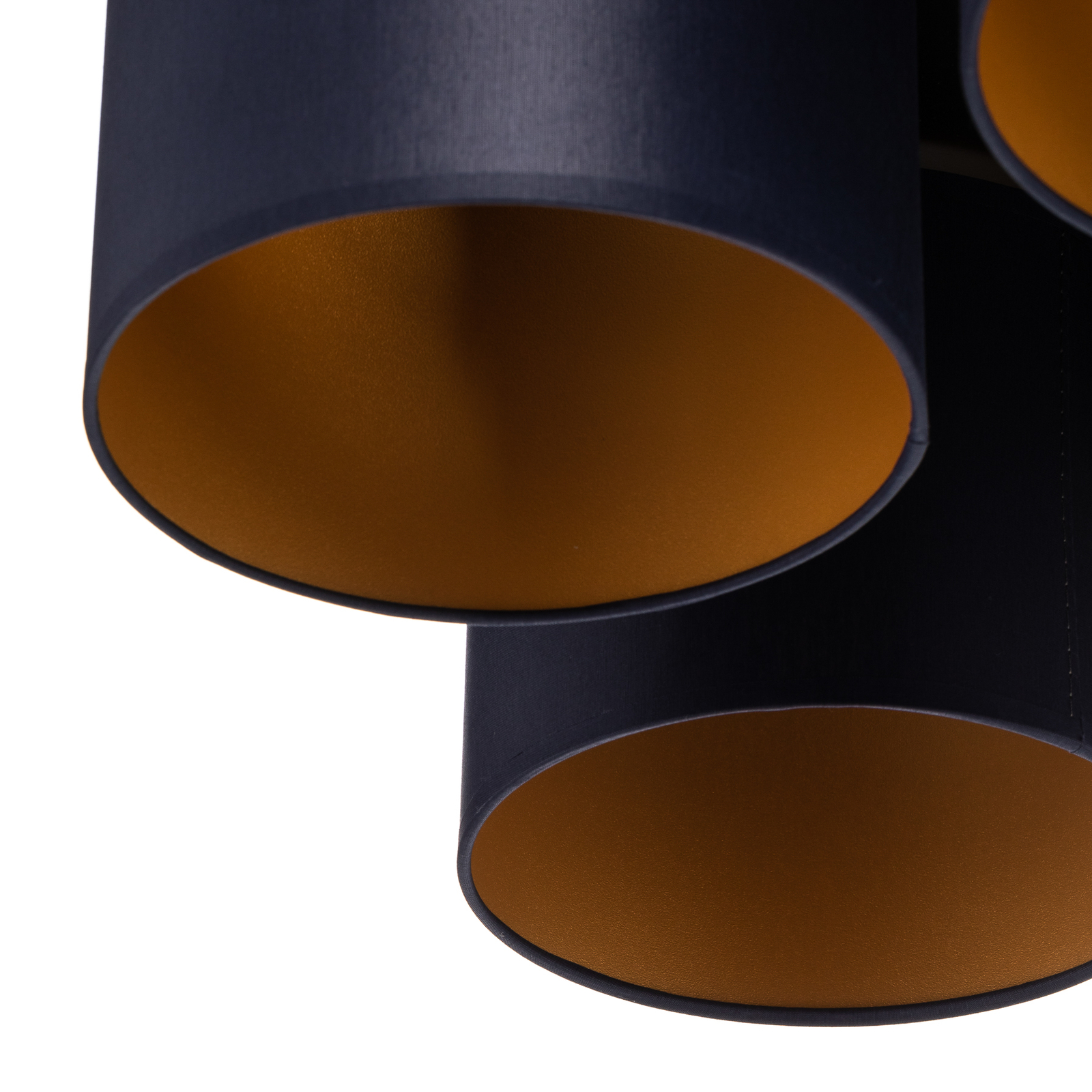 Lampa sufitowa Soho cylinder 5-pkt niebieska/złota