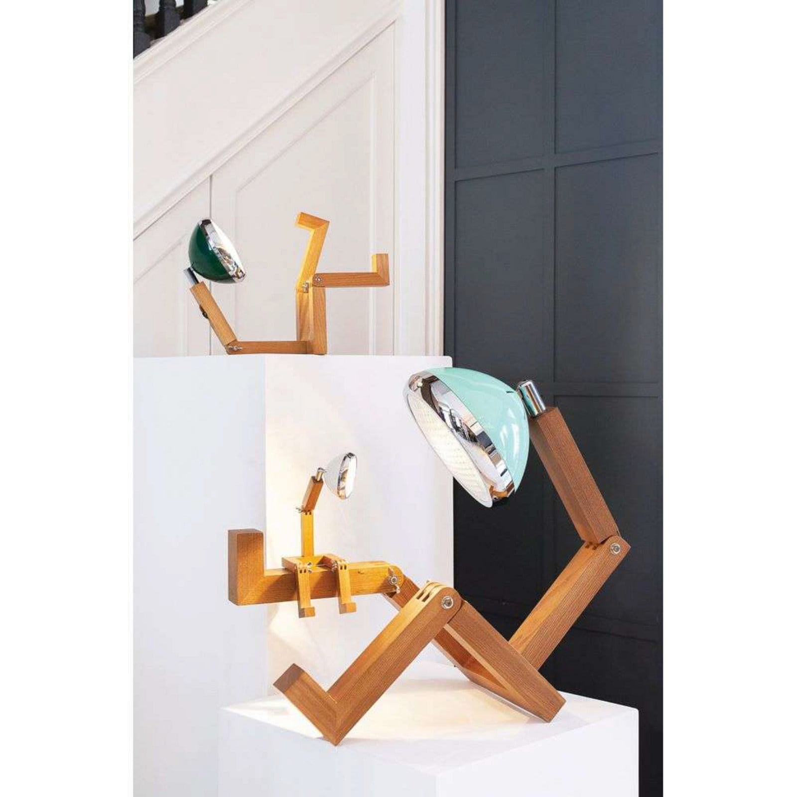 Mr. Wattson bordlampe, 79 cm, sort - Stue - Metal