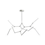 Stick LED kroonluchter chroom, 196 cm, 8-lamps - 101 Copenhagen