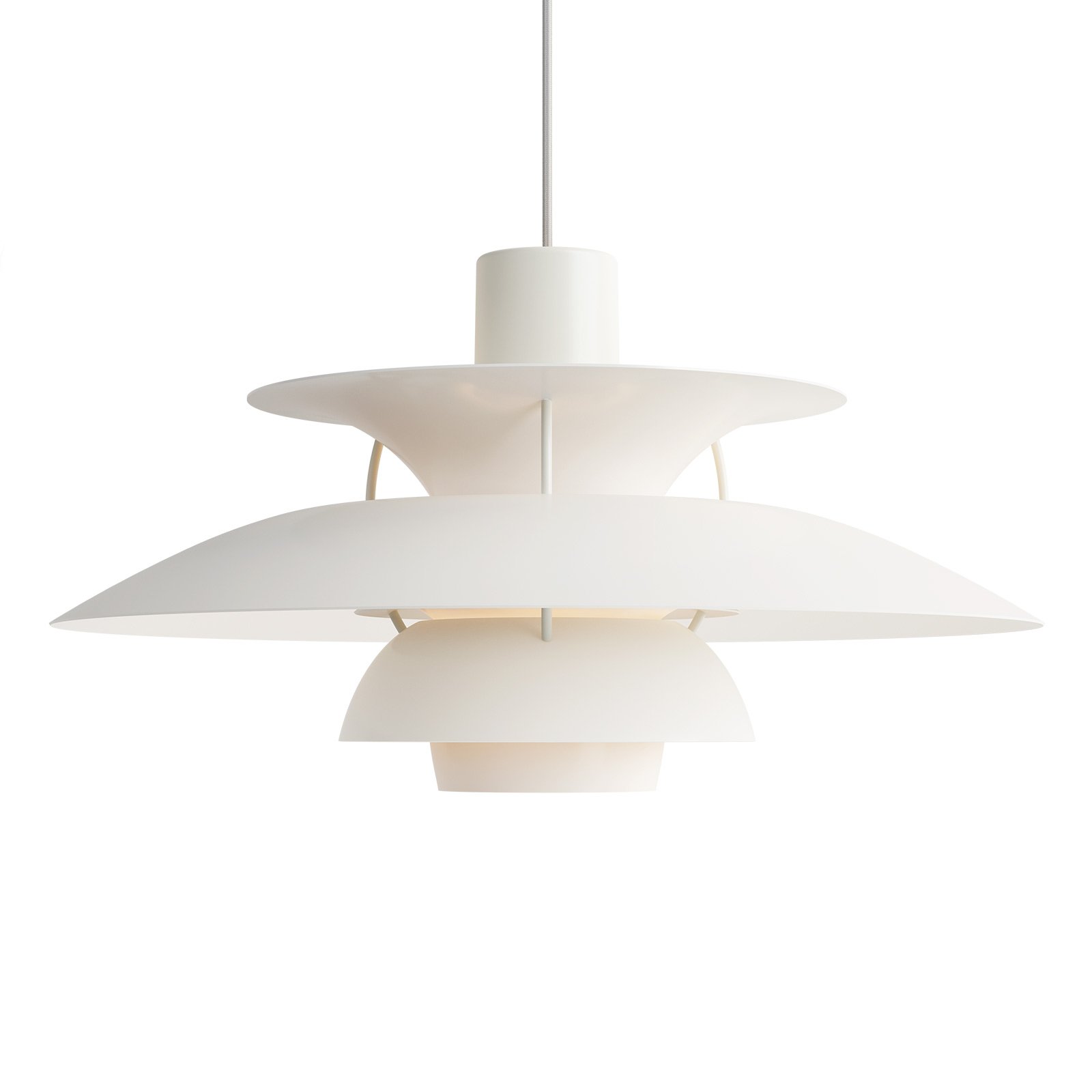 PH 5 Lampada a Sospensione Monochrome White - Louis Poulsen