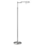 Lampadaire LED FINN raffiné nickel mat