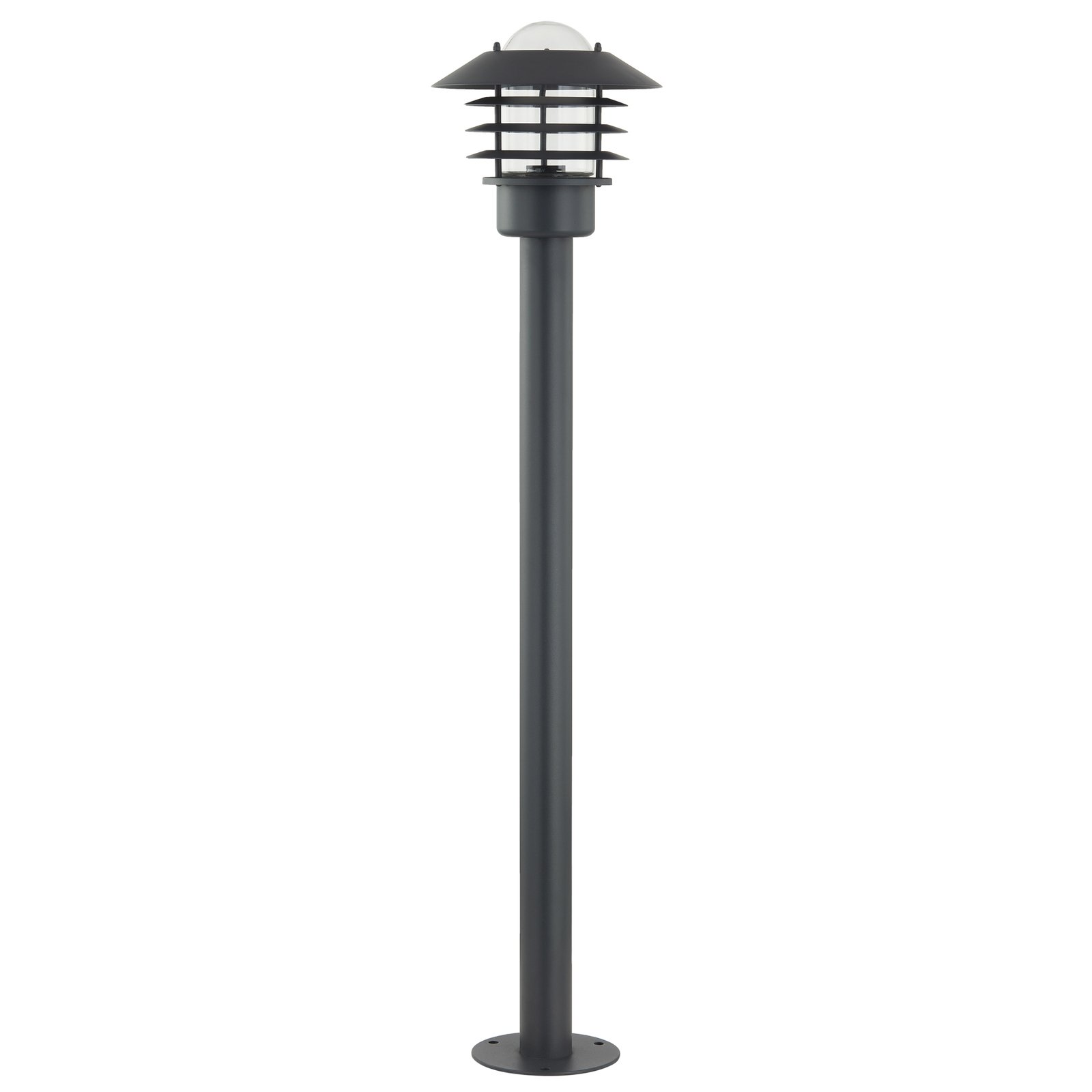 Lindby tuinpadverlichting Belmiro, ijzer, 100 cm hoog, E27, zwart