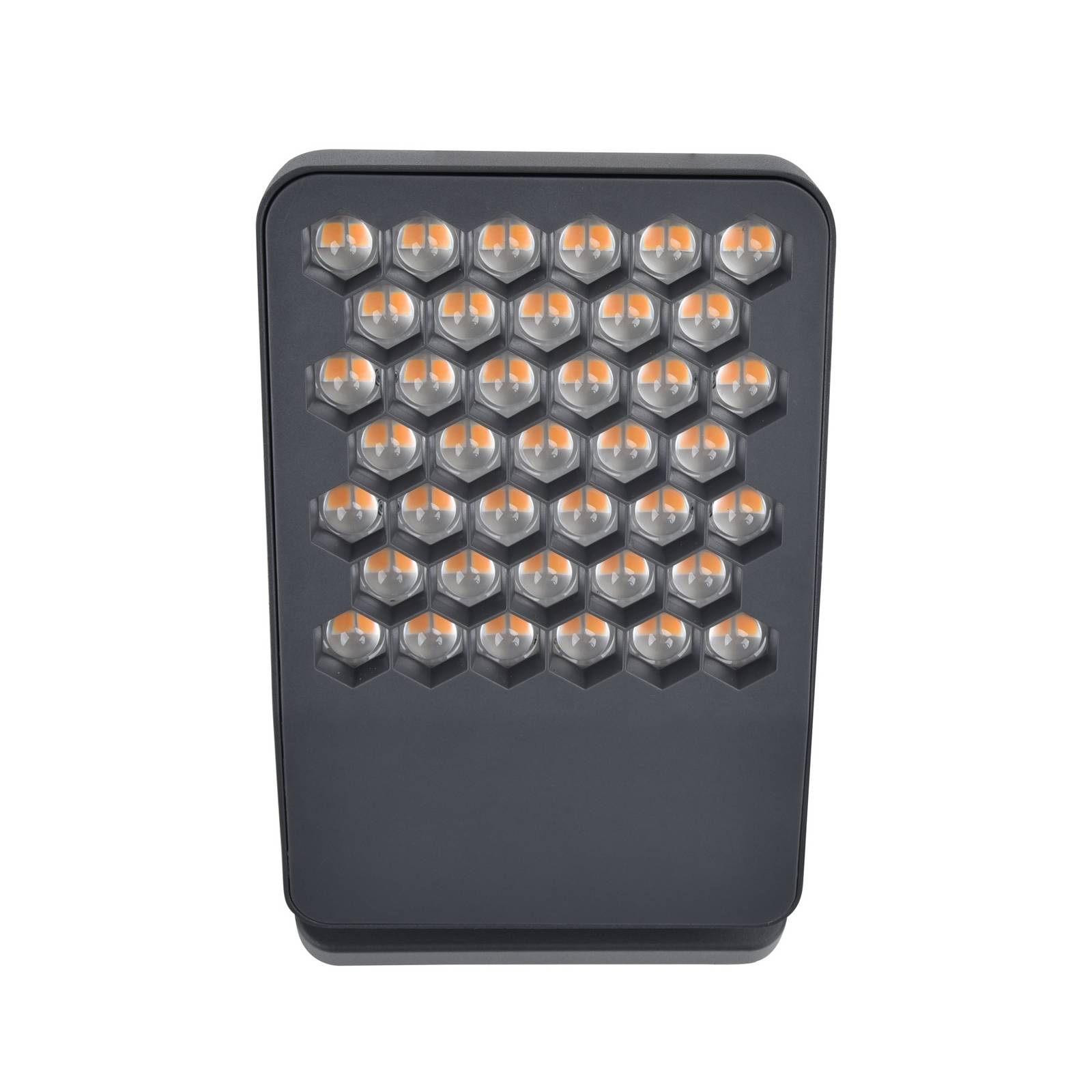 Lutec Atlantis Led Outdoor Wall Light, Dark Grey, 22 Cm, Metal, Ip54