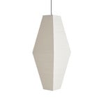 Prism lampeskærm, højde 110 cm, hvid, papir – HAY