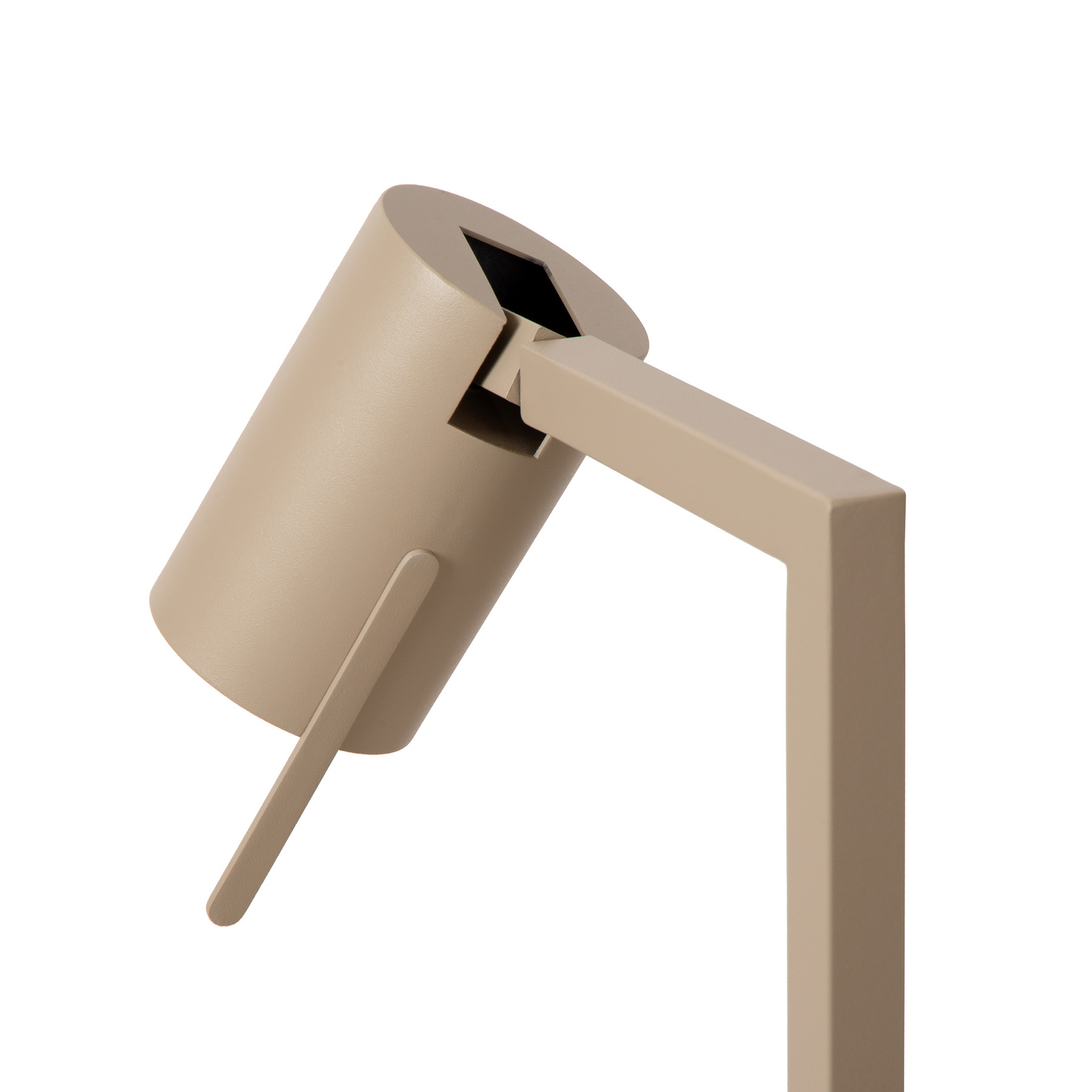 Galda lampa Lesley, pelēkbrūna, augstums 50 cm, metāls