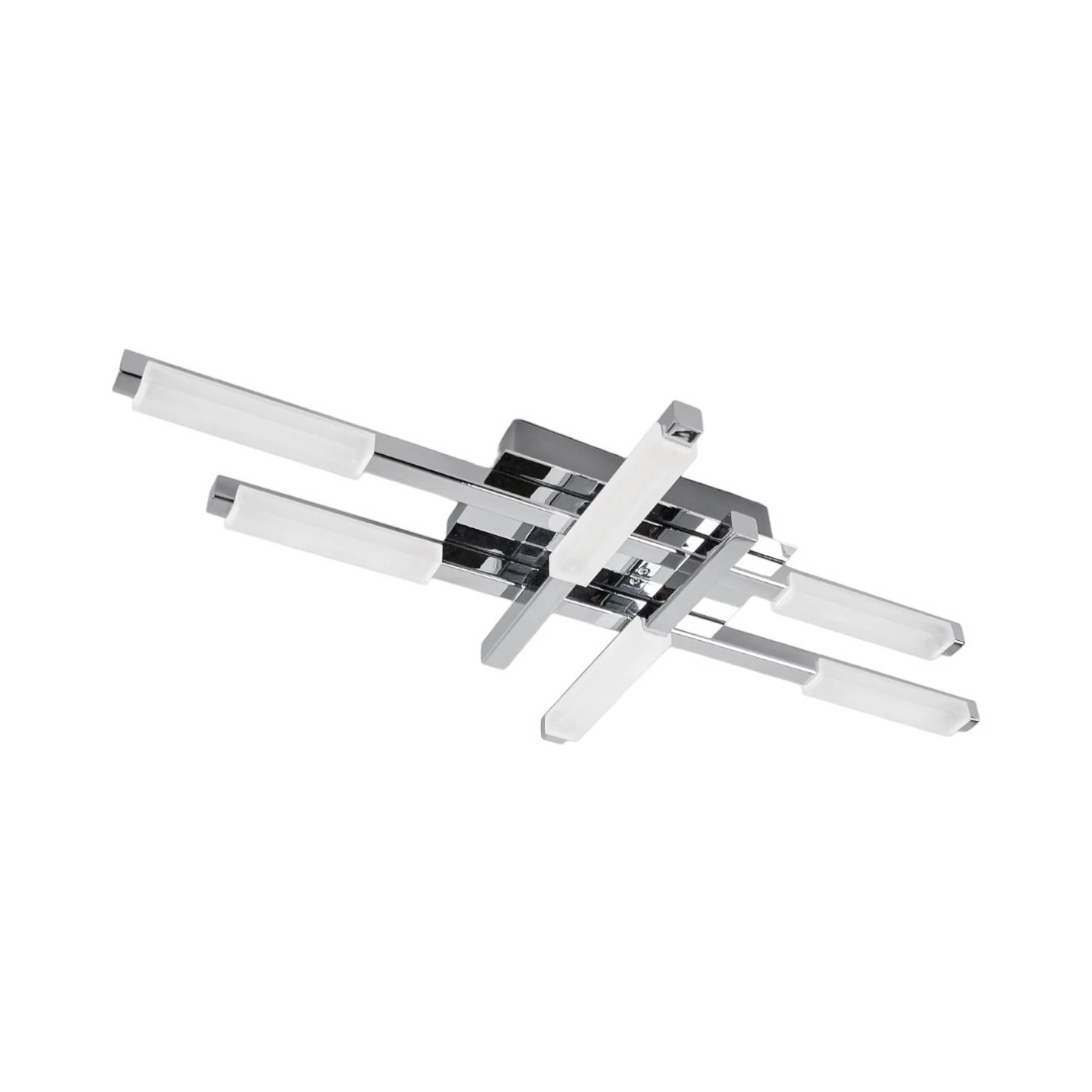 Lindby plafonieră LED Patrik, 62 cm, 6 becuri, crom, IP44