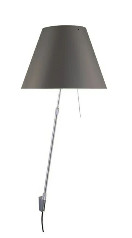 Luceplan – Costanza Vägglampa m/Dimmer Alu/Concrete Grey