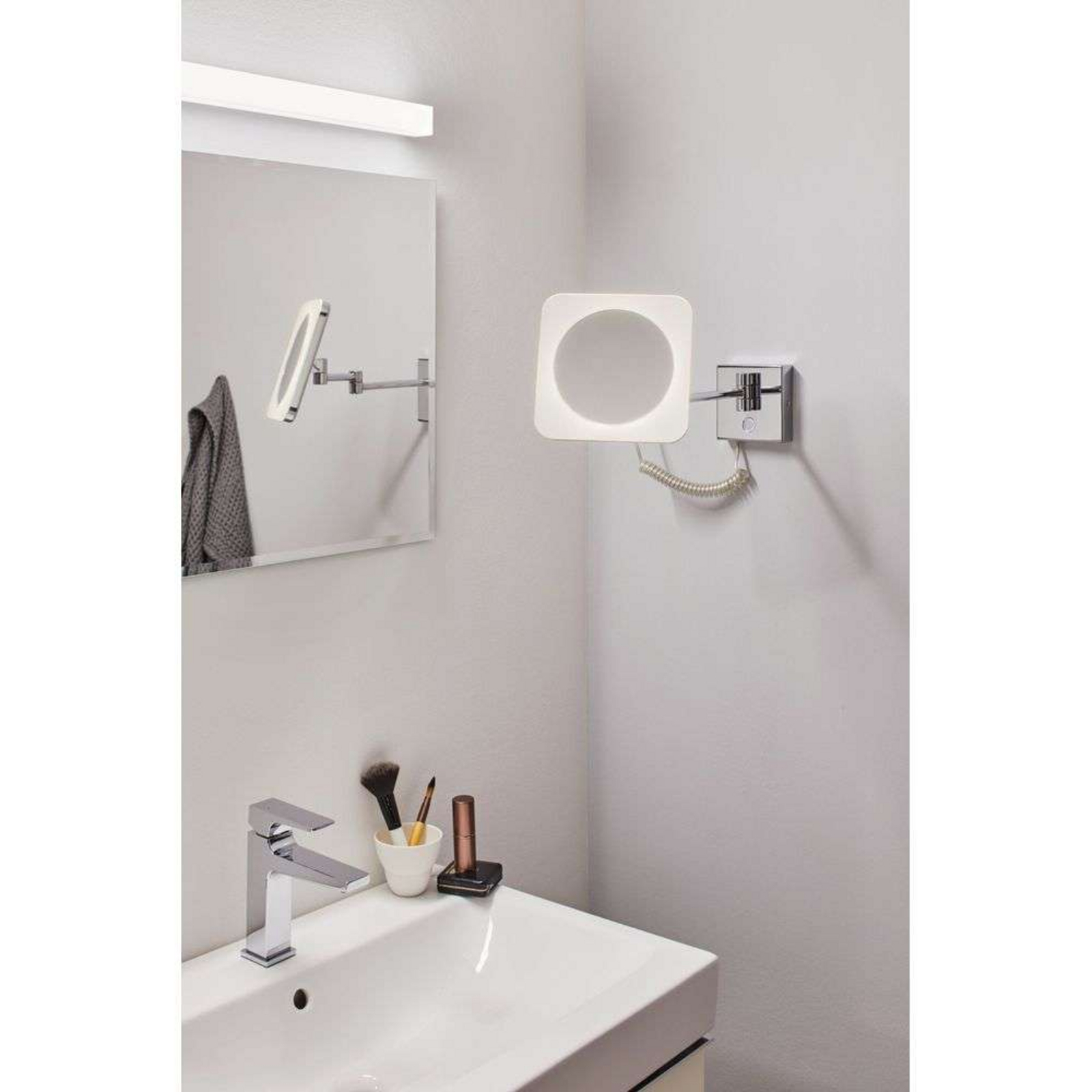 Jora LED Vanity Fali Lámpa IP44 Króm/Fehér/Mirror - Paulmann