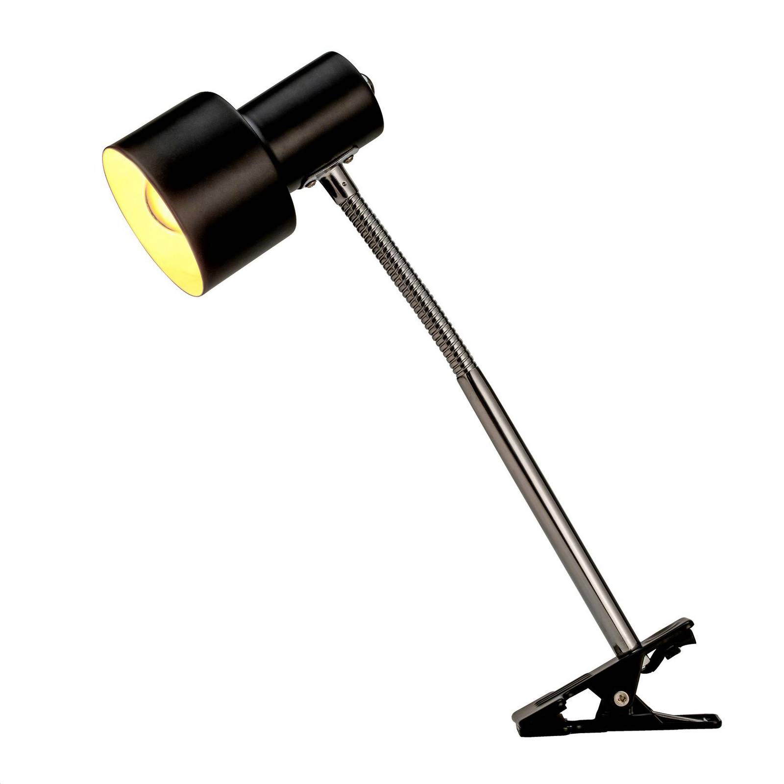 Pauleen Clip On Light - Workroom / Office - Clip / Plug-in Light - Modern - Black