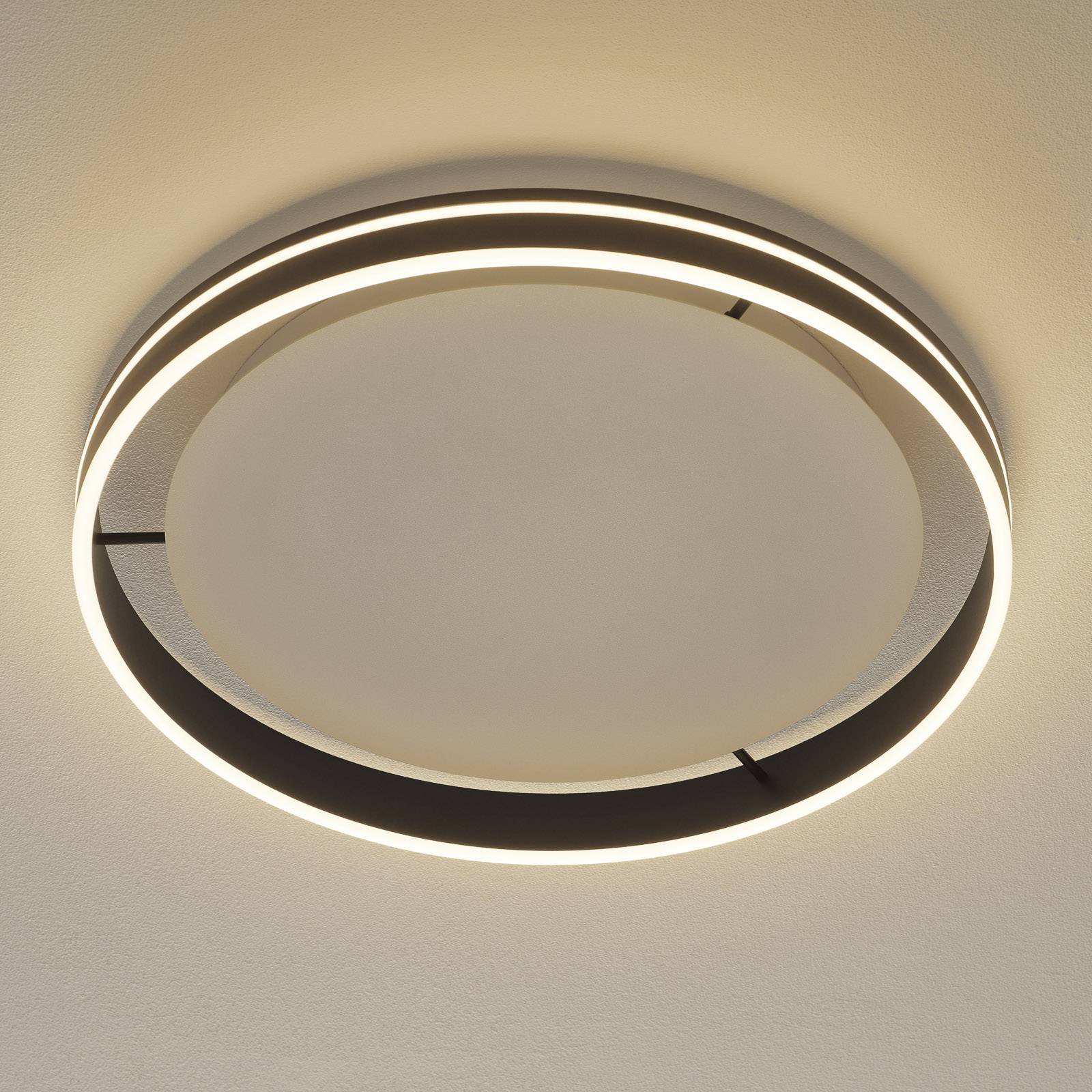 Paul Neuhaus Q-VITO LED plafondlamp 59cm antraciet