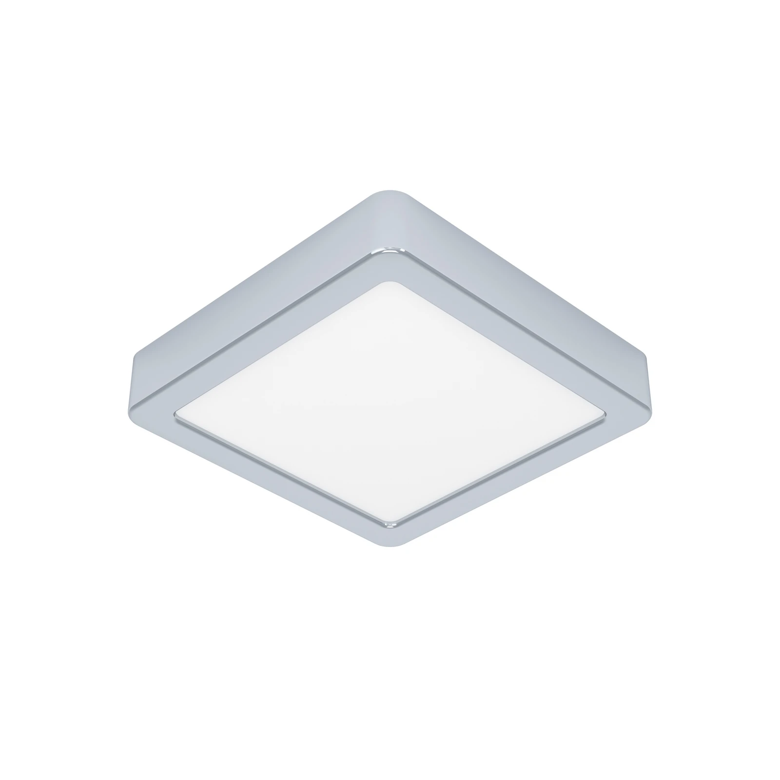 Plafonnier LED Fueva 5 IP44 3000K chrome 16x16cm