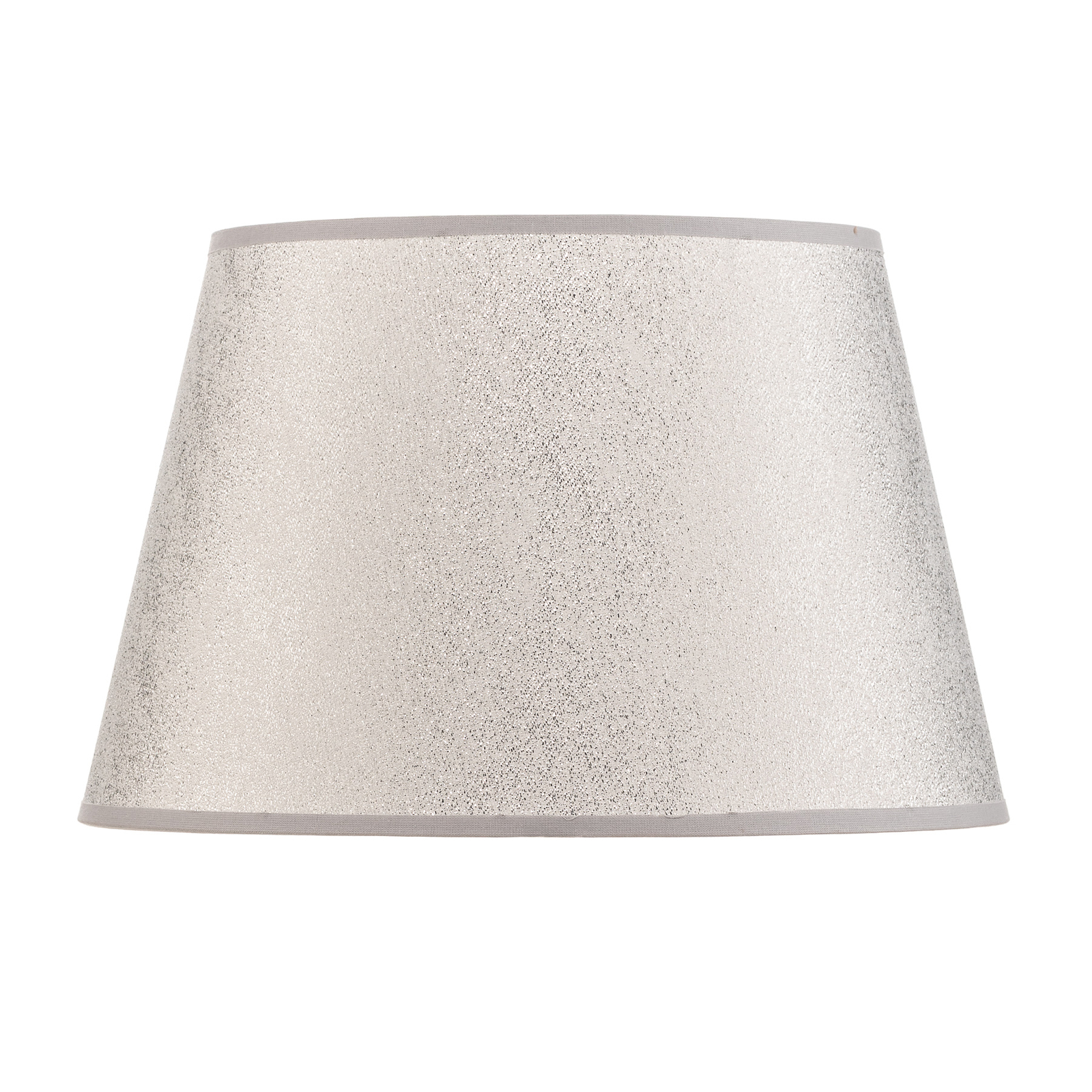 Cone lampeskærm, højde 18cm, metalliseret sølv