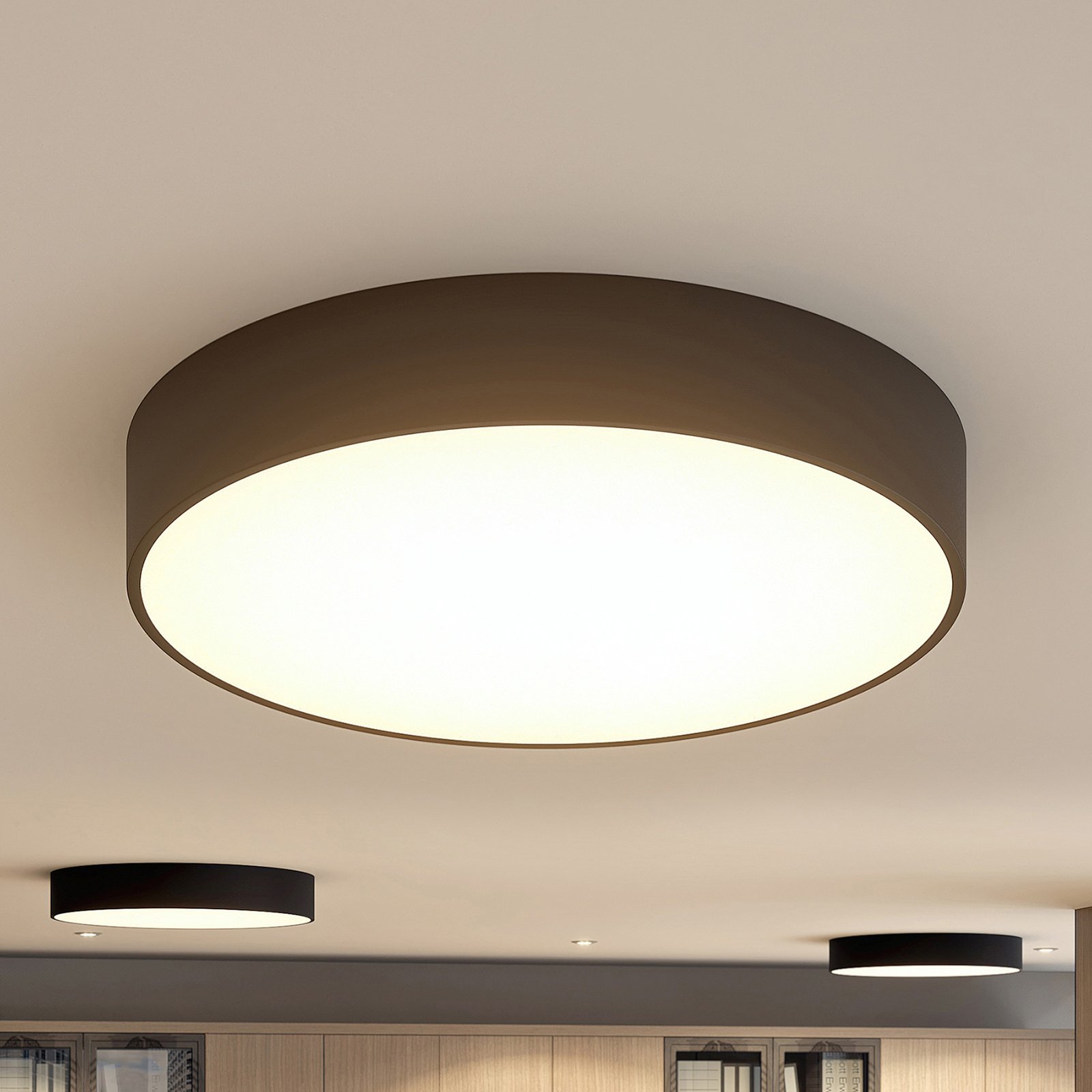 Arcchio Noabelle stropné LED, čierne, 60 cm