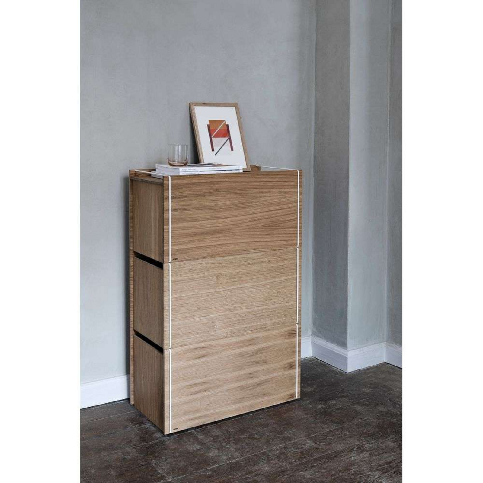 Storage Box Oak White - Moebe