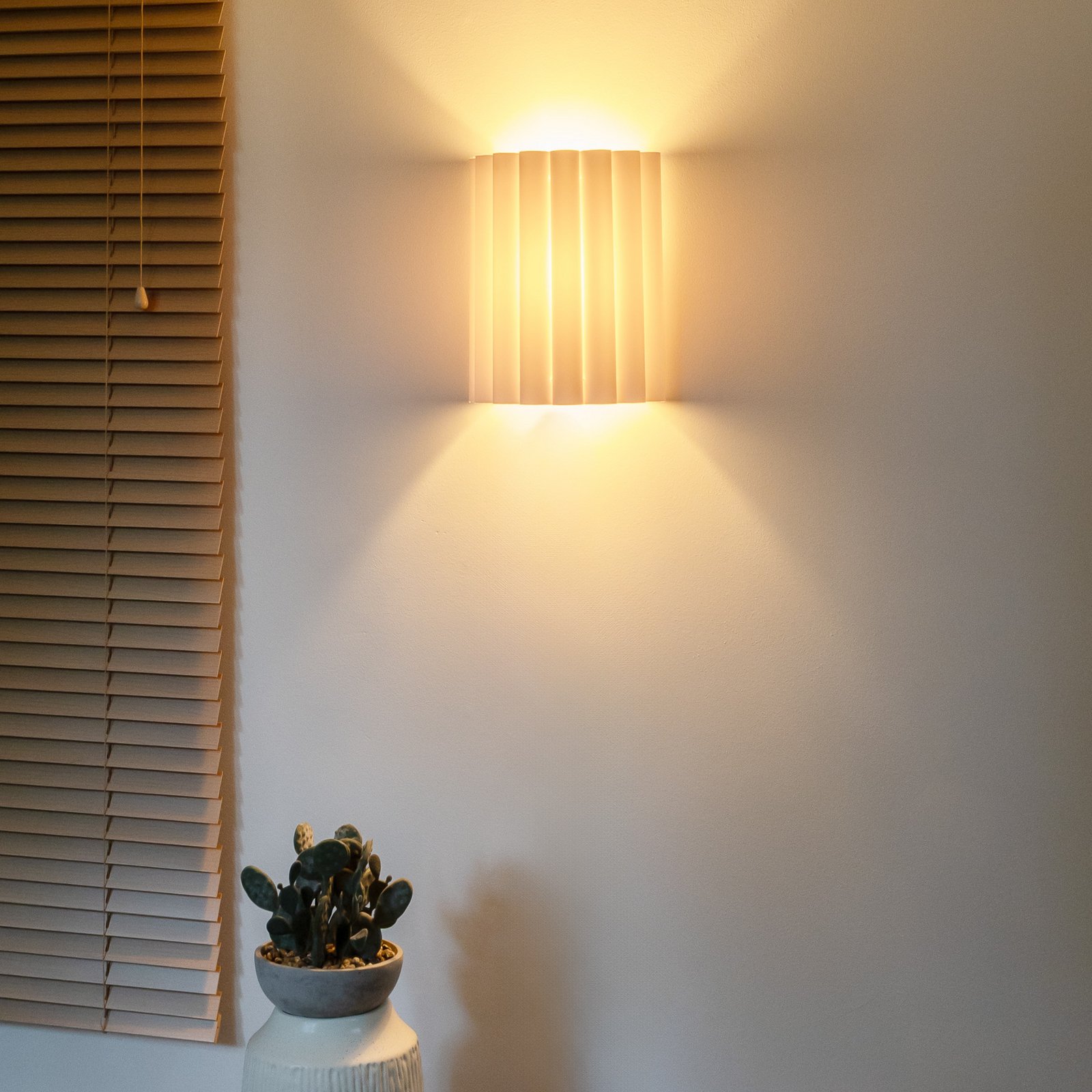 Kinkiet Aria, ecru, mikrofibra, E27