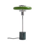 Lindby Lampada da tavolo Branford, retrò, verde, metallo/marmo