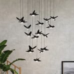 EGLO Stars Of Light LED-Pendel Paratebueno czarny okrągły 17fl