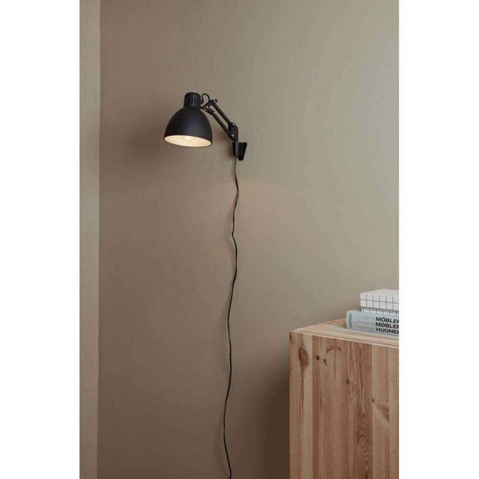 Archi W1 Aplique de Pared Negro Mate - NORDIC LIVING