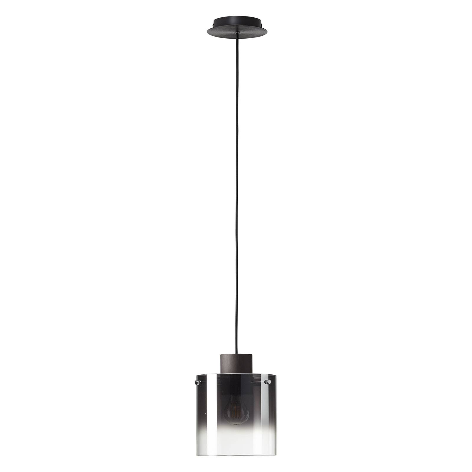 Lampa wisząca Beth klosz z dymionego szkła, 1-pkt.