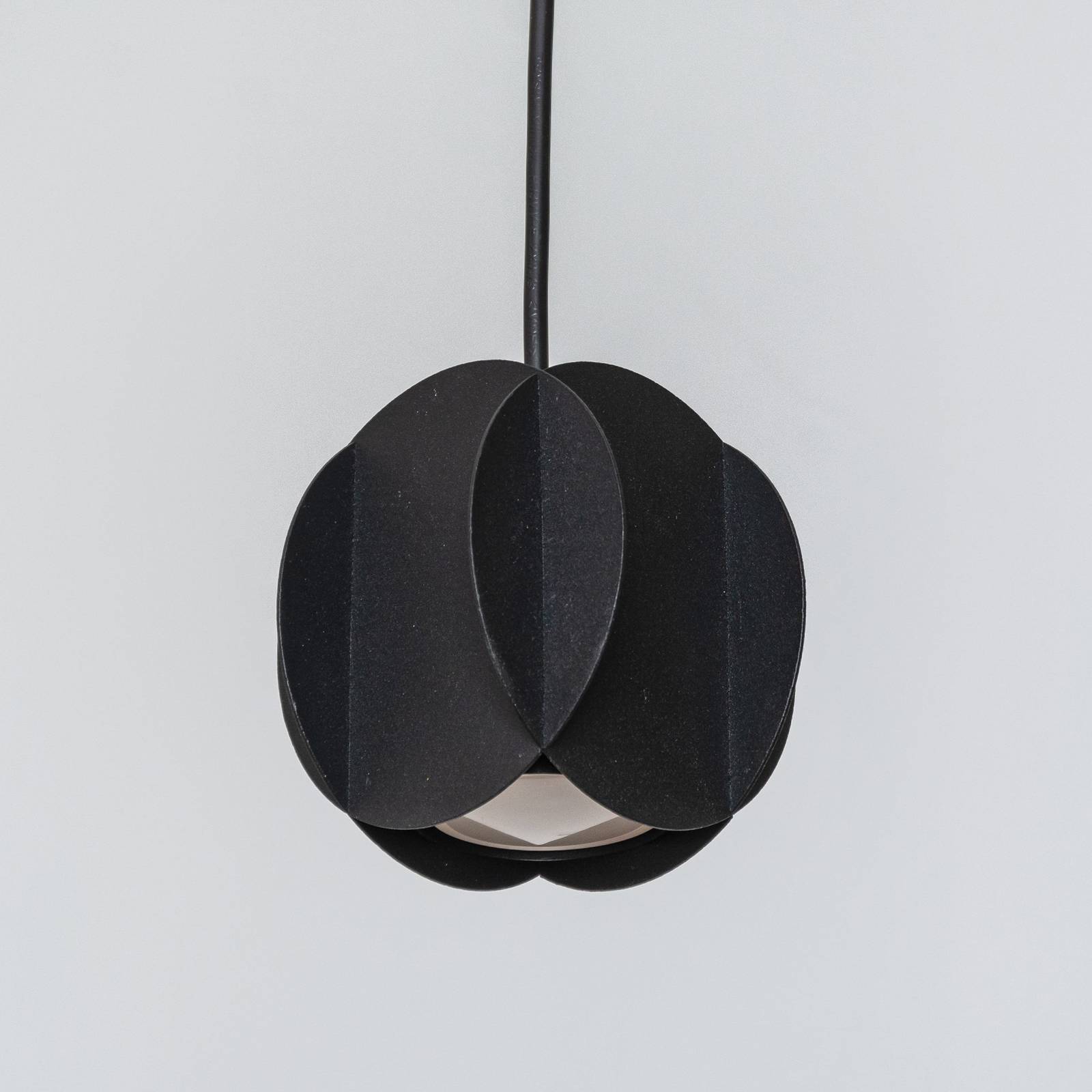 Lampa wisząca GAMBIT, czarna, Ø 10 cm, metal, GU10