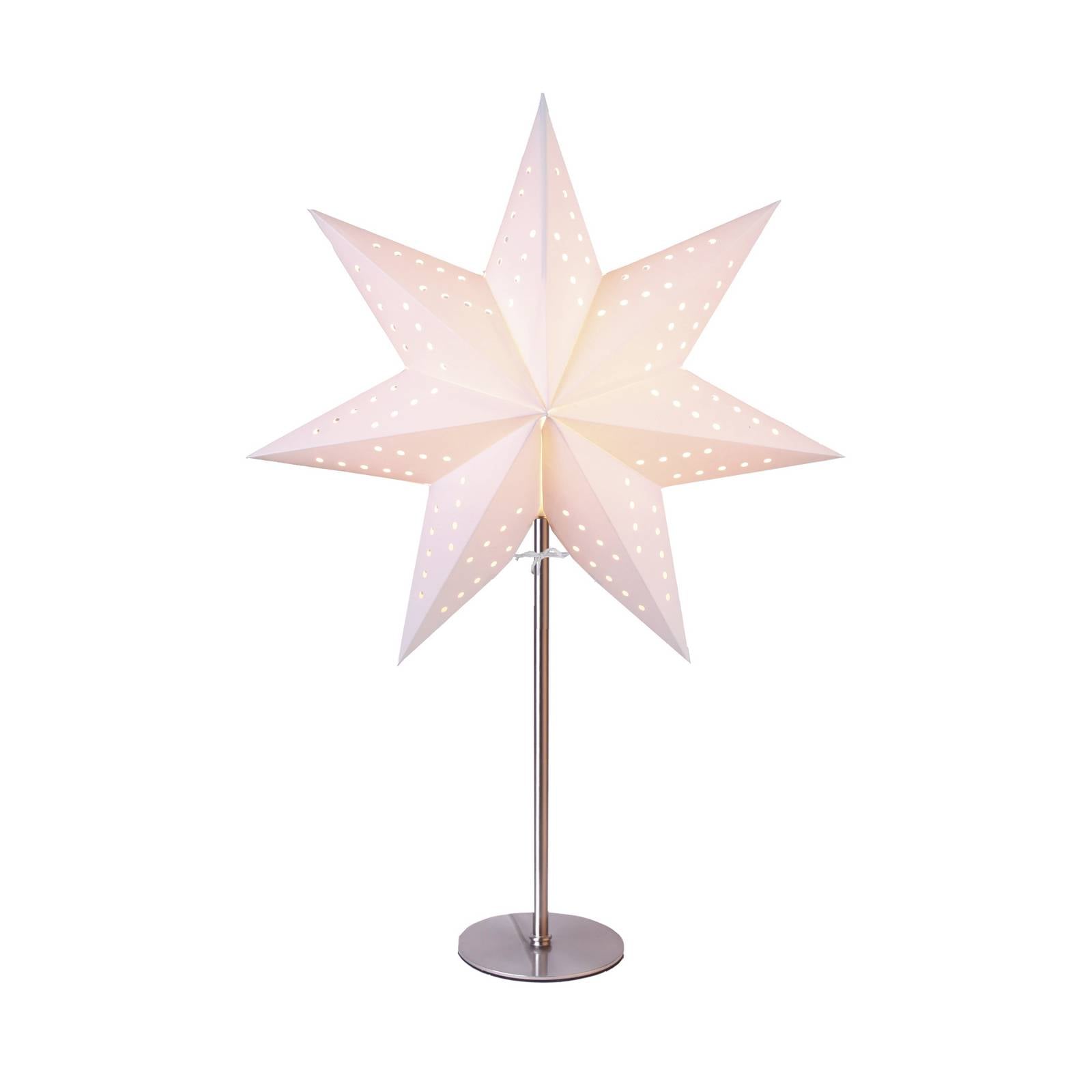 Tischleuchte Bobo, weiß, Papierstern, Höhe 51 cm, E14
