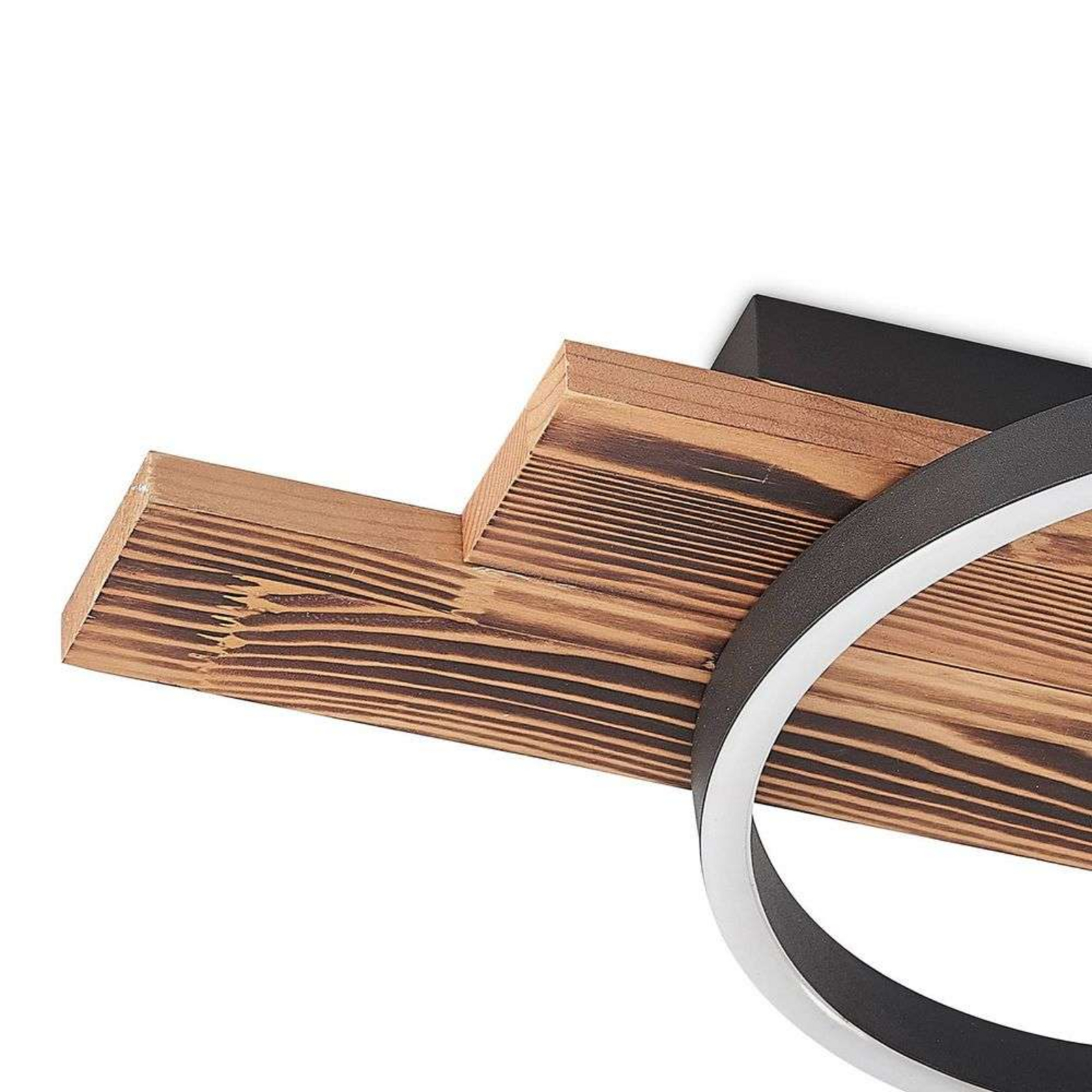 Sentoa LED Plafonieră Light Wood/Black - Lindby