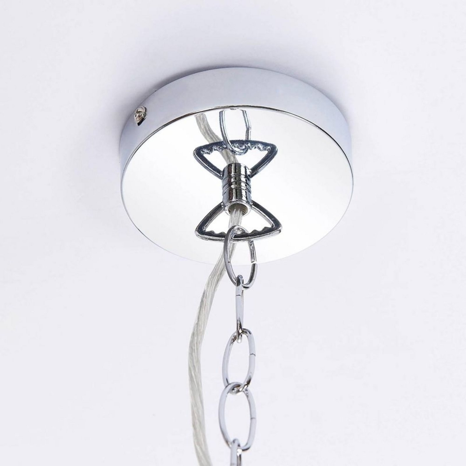 Maple Taklampa Ø70 White/Chrome - Lindby