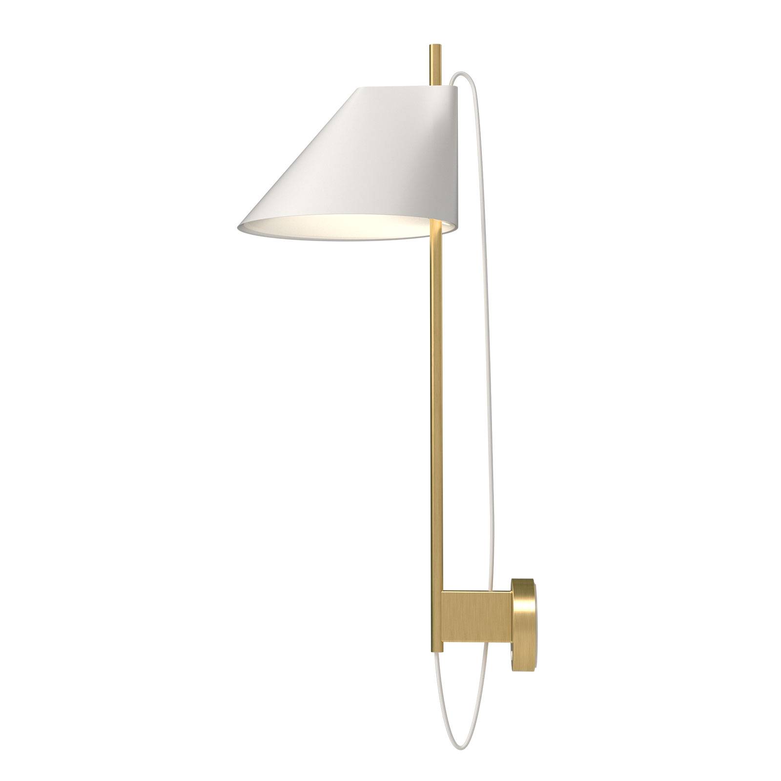 Louis Poulsen Marmor-Wandlampe Yuh Brass, weiß