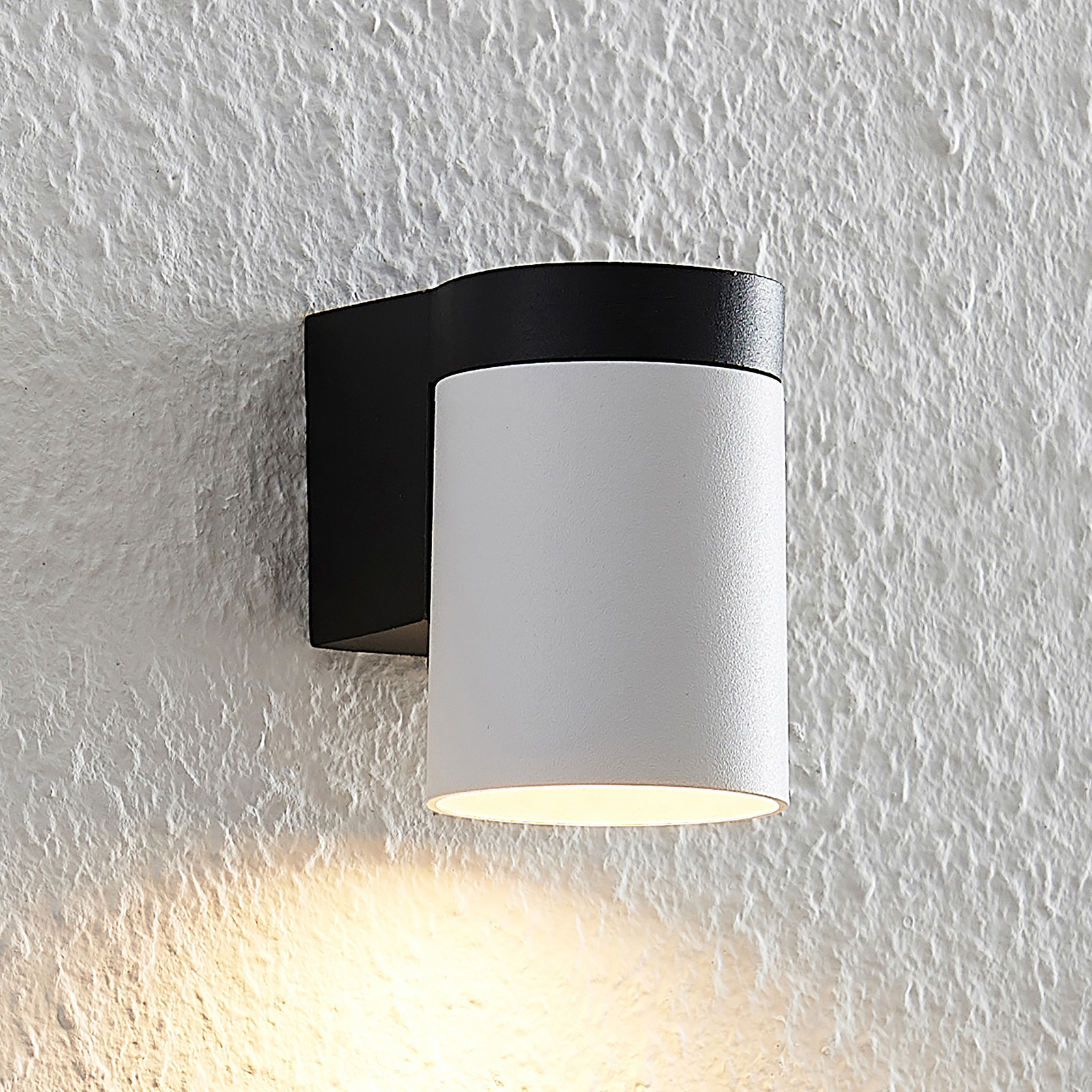 Arcchio Asra wall light, 1-bulb, white, for Hallway, aluminium, GU10, 8 W, energy efficiency: A++, W: 5.4 cm, H: 7.5 cm